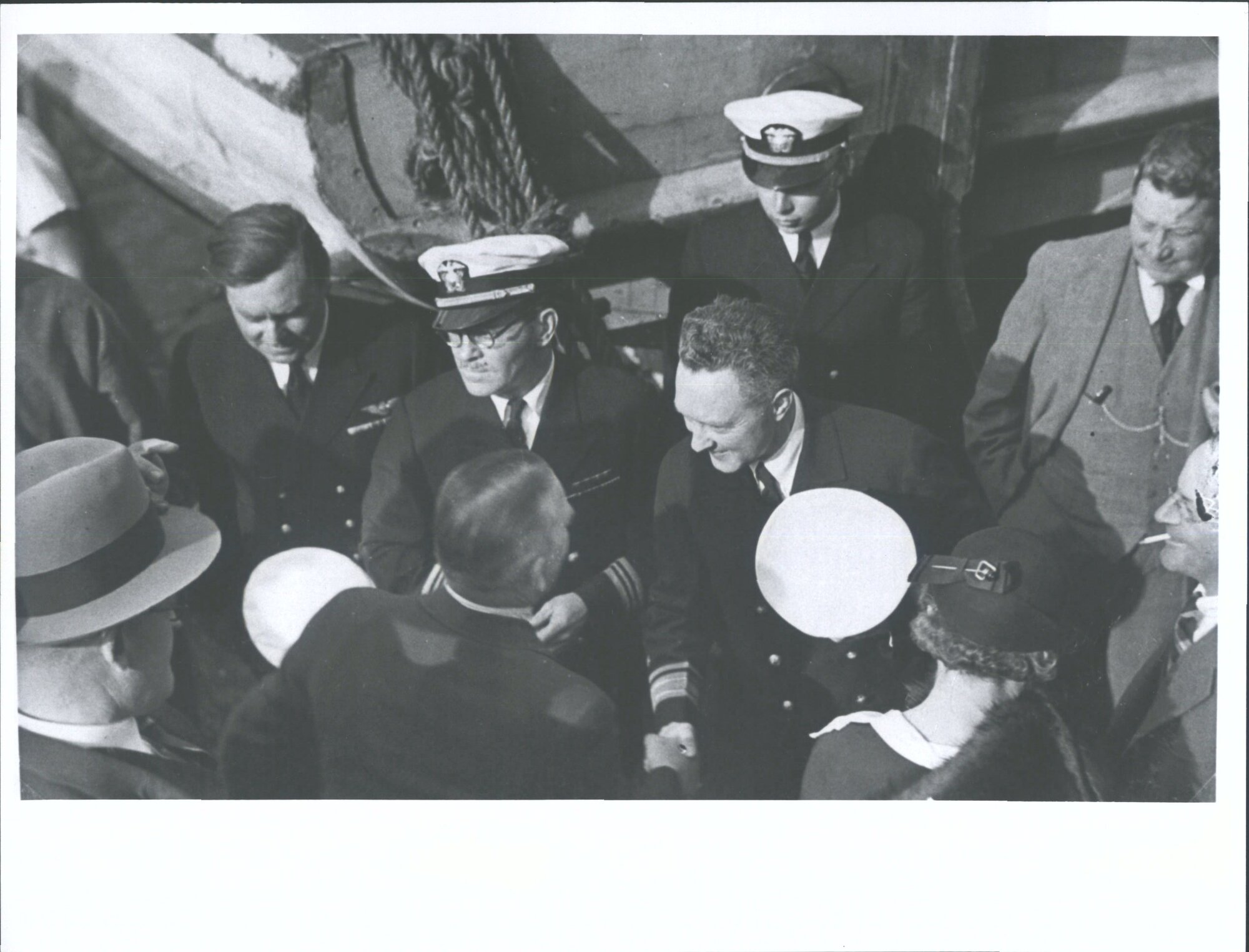 [Rear Admiral Byrd meeting local Dunedinites]
