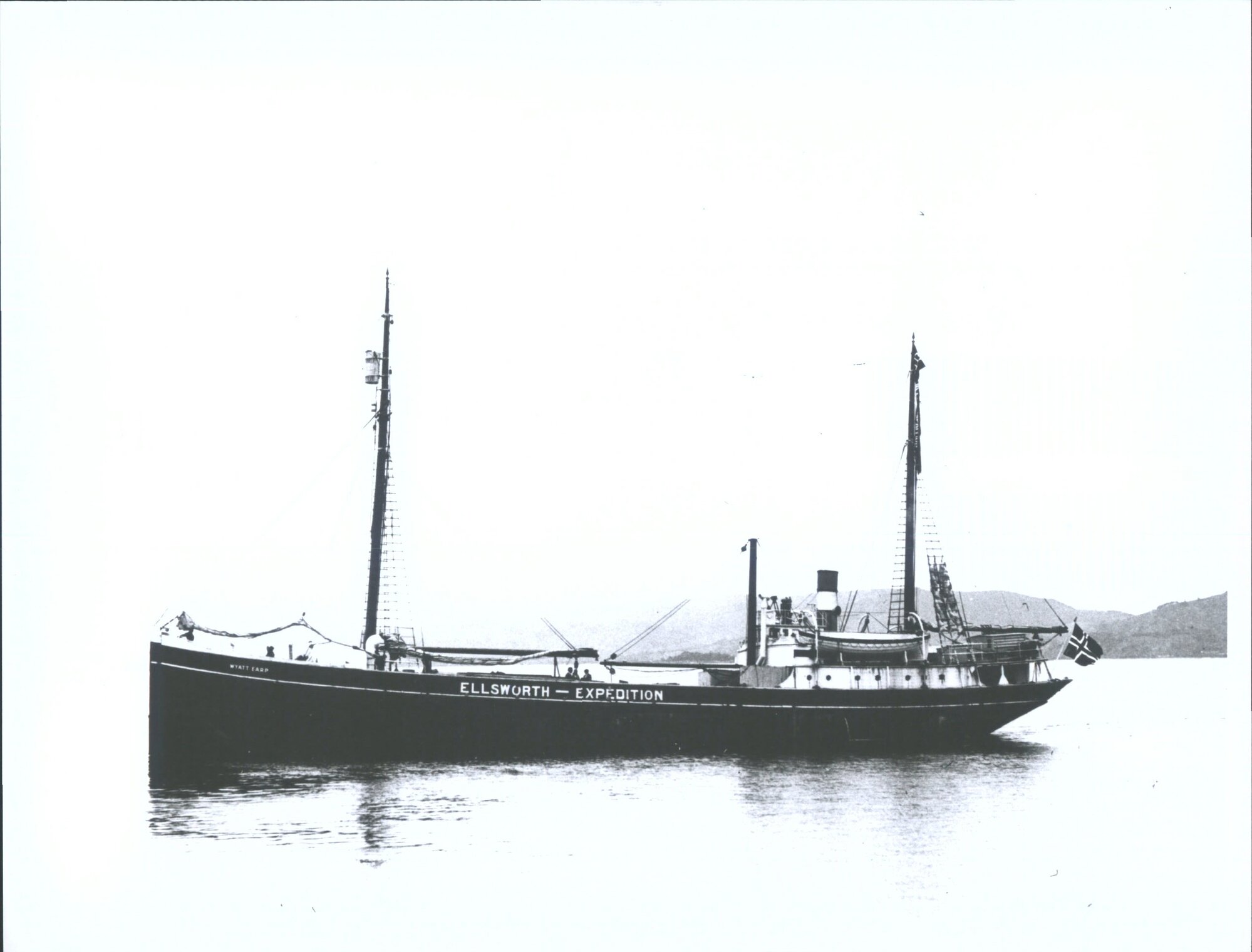 Ellsworth Expedition ship in harbour
