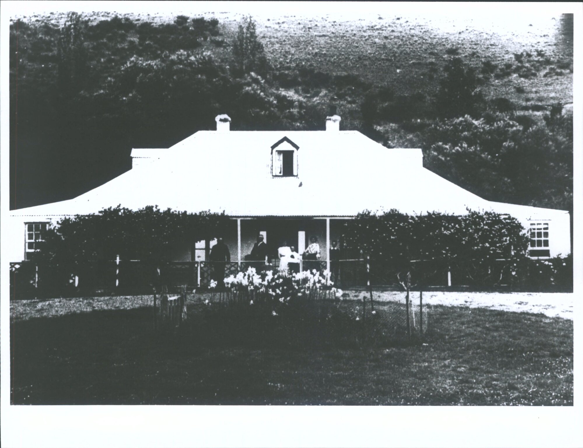 J. Sutherland &amp; Family on verandah