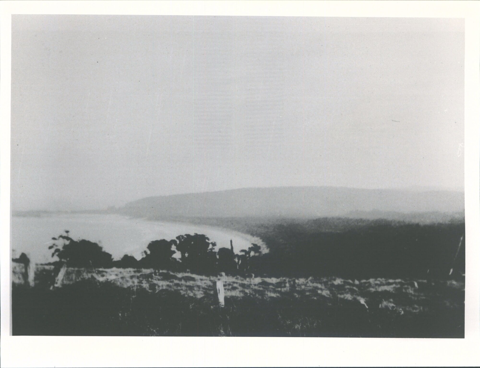 View of beach after leaving the Bush