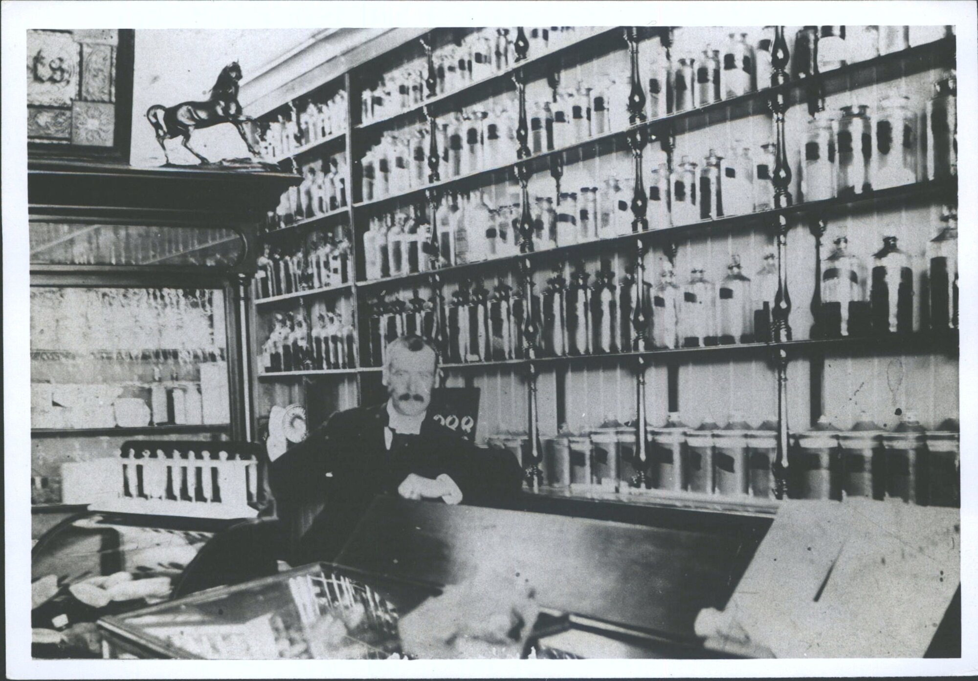 Mr Peter Souness in his Kaitangata Pharmacy shop