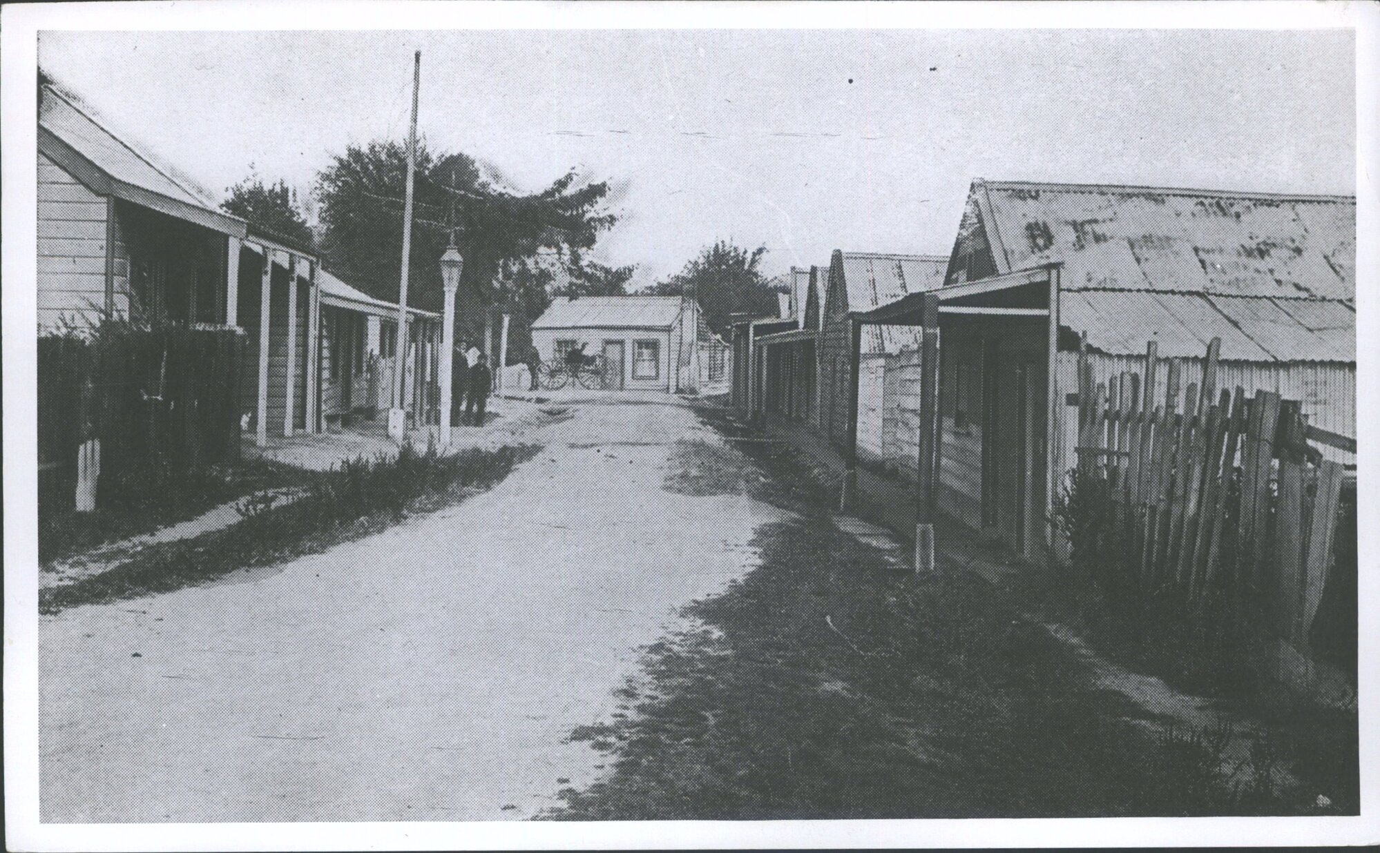 Street scene in old Chinese township (D.W.)