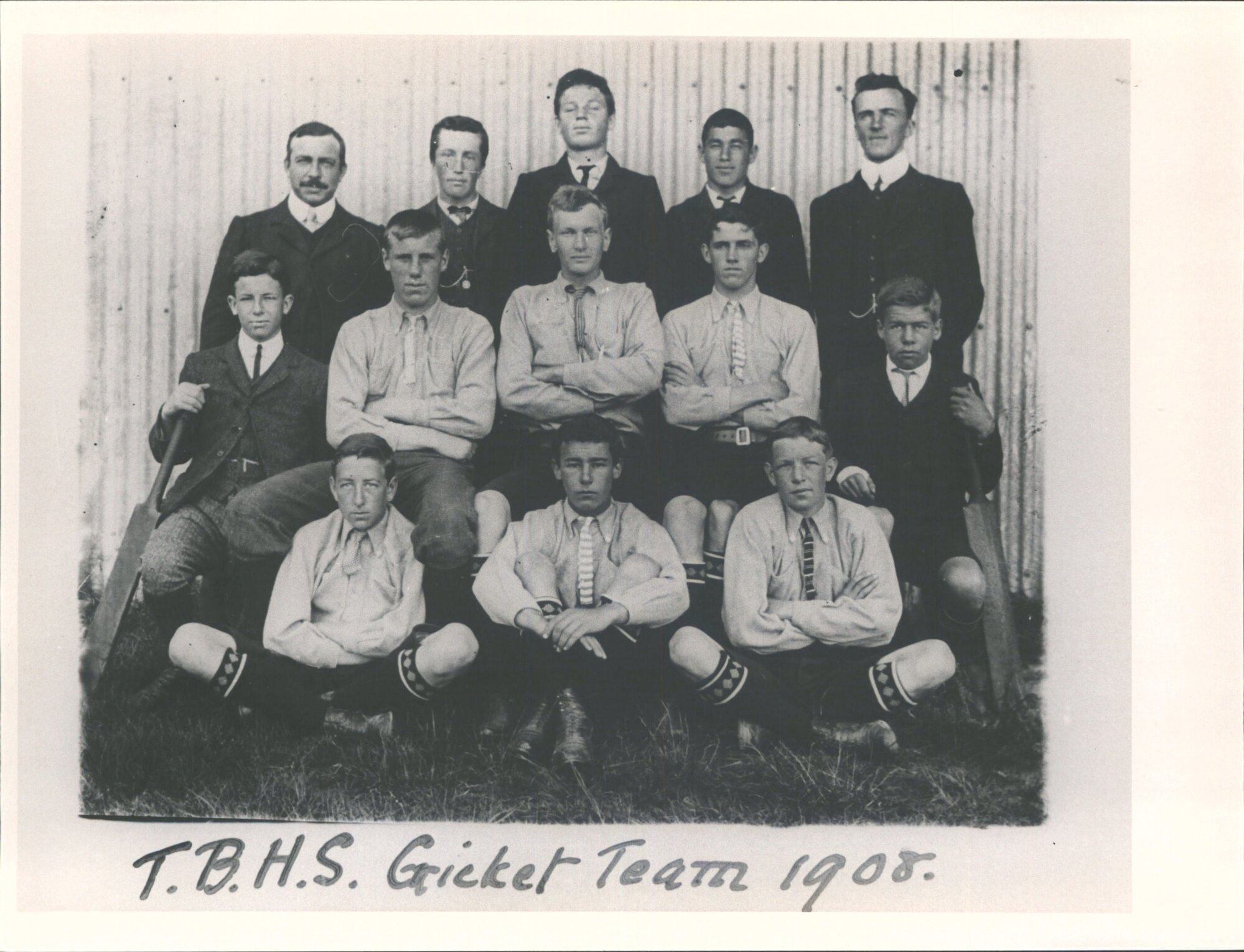 T.B.H.S. Cricket Team, 1908
