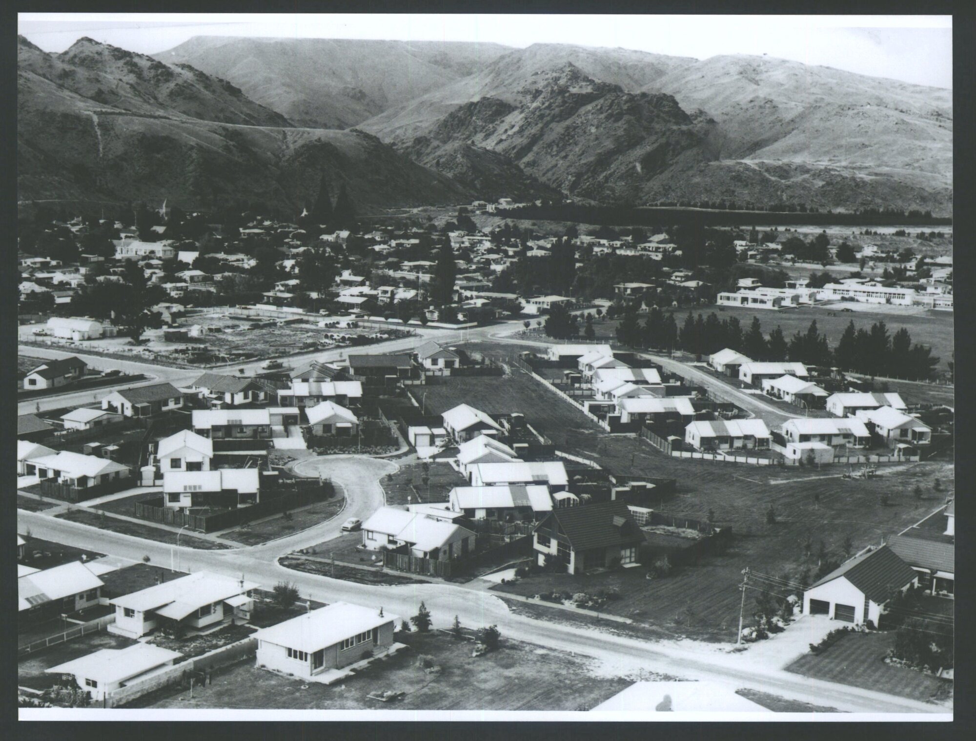 Aerial shot from helicopter