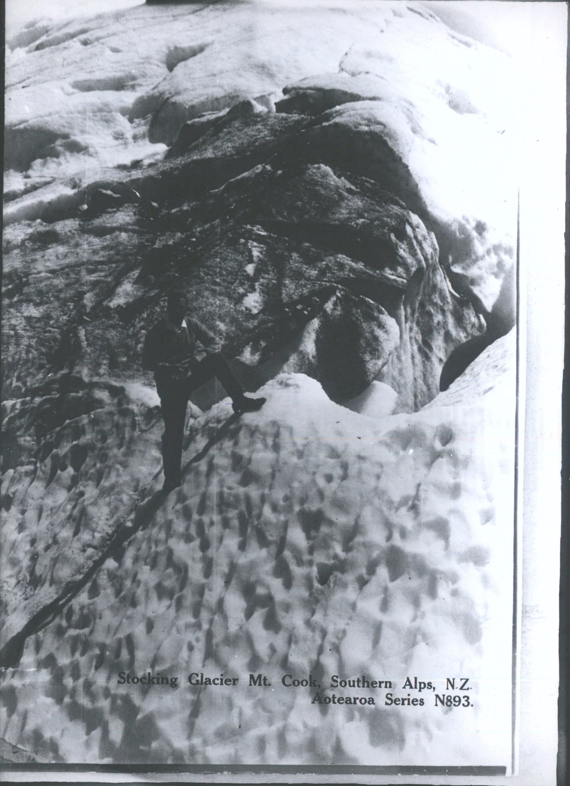 Stocking Glacier, Mt. Cook, Southern Alps, N.Z.