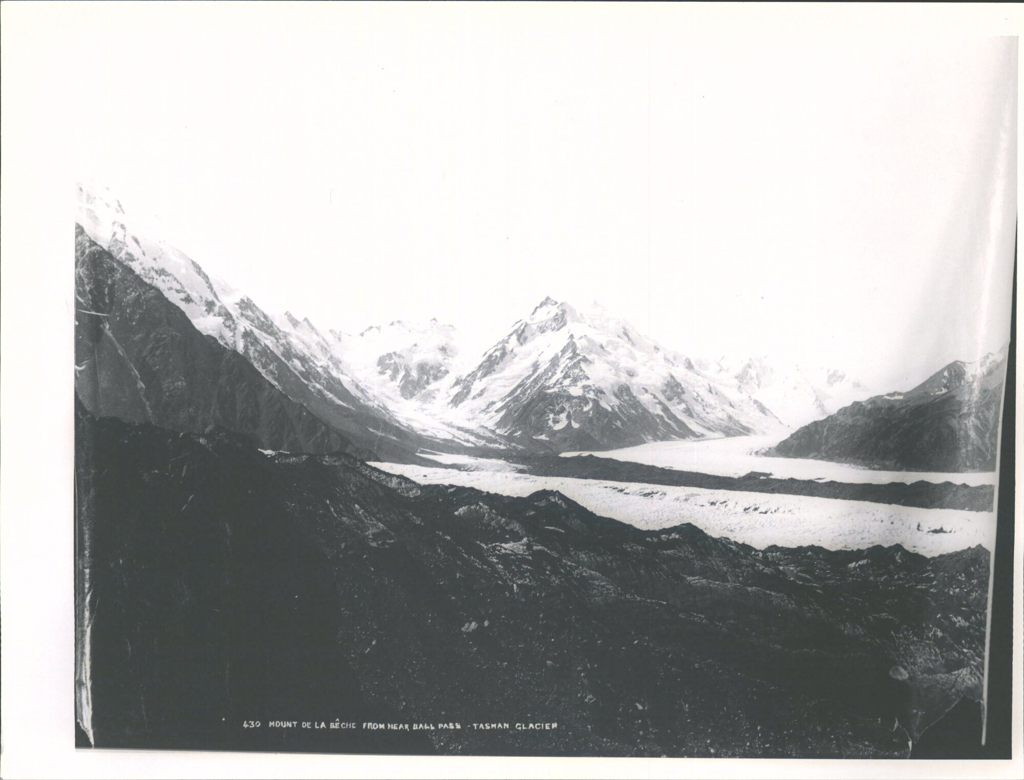 Mount De La Beche from near Ball Pass Tasman Glacier
