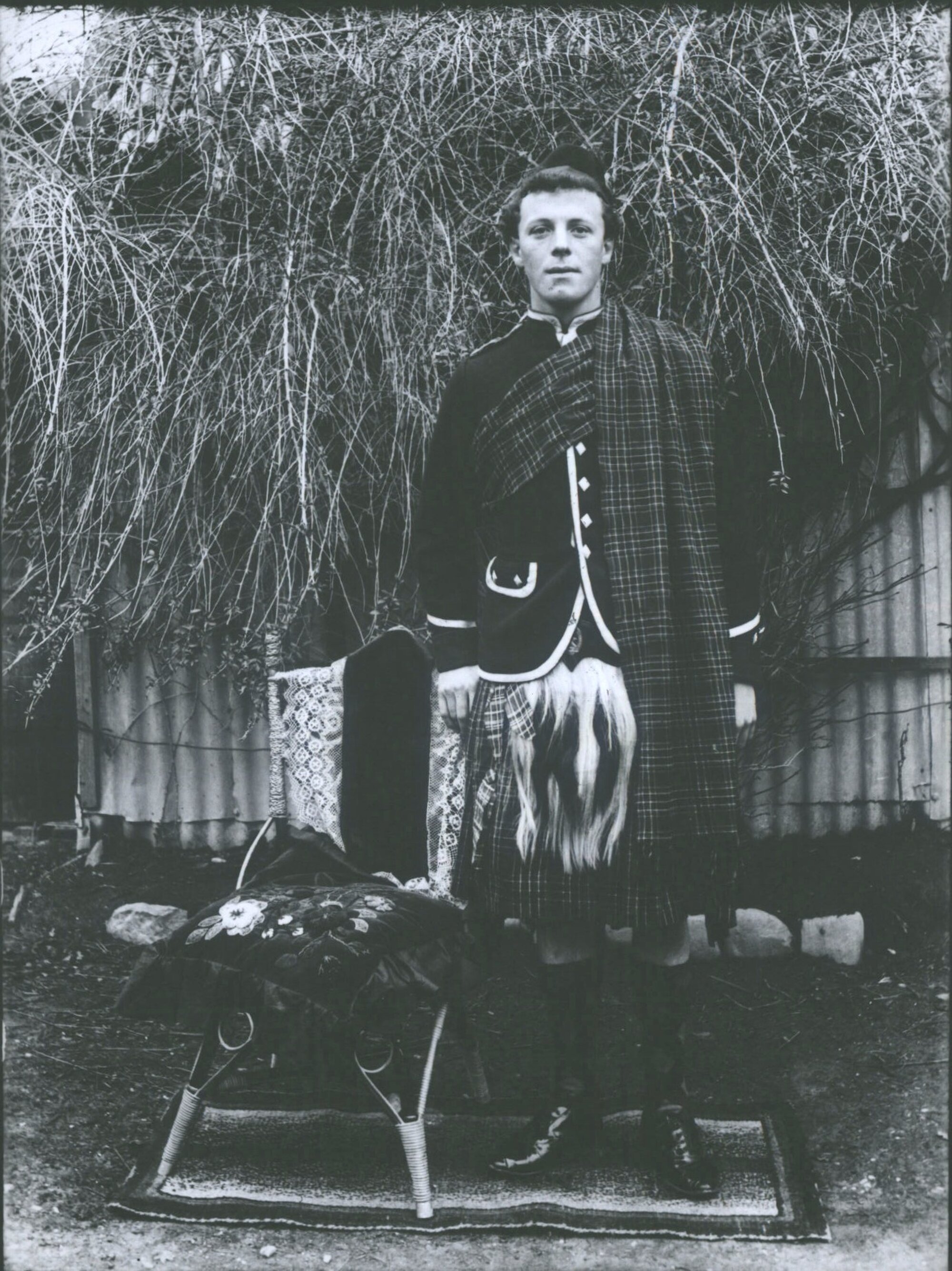 Dress - Scottish Kilt. Gentleman in Scottish kilt