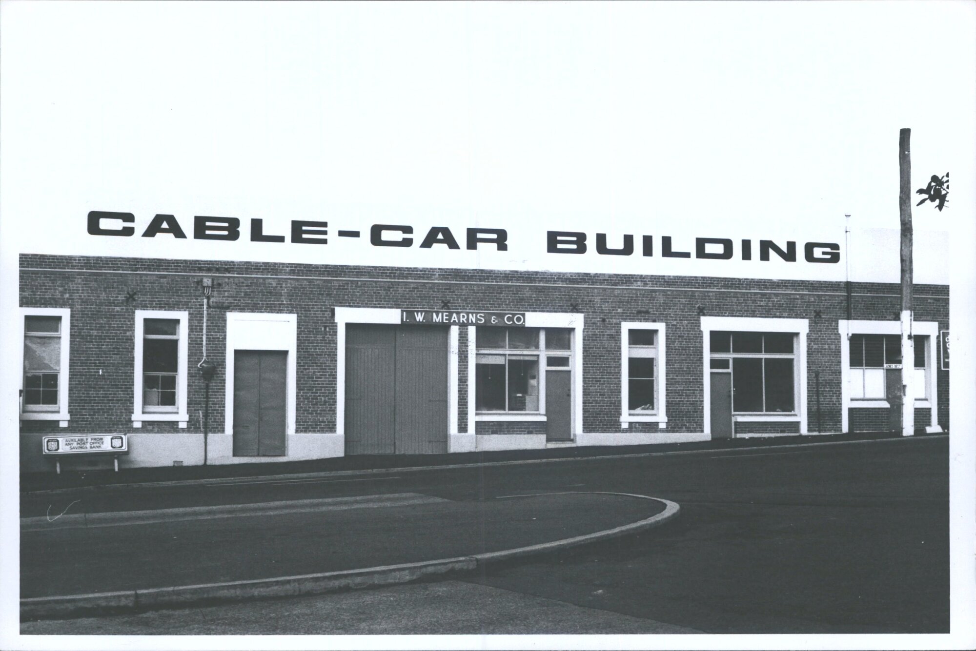 Mornington, Cable Car building, Eglinton Road. 1976