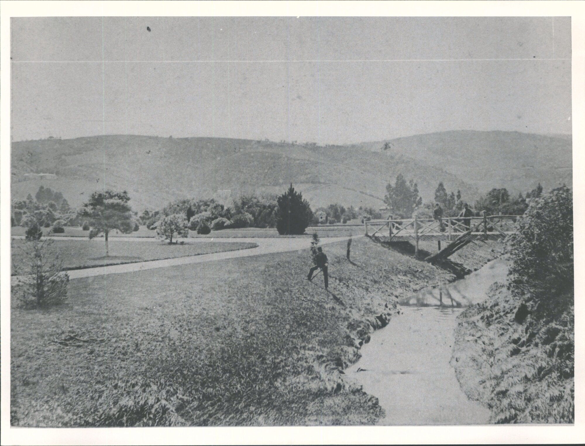 View of Bridge over creek