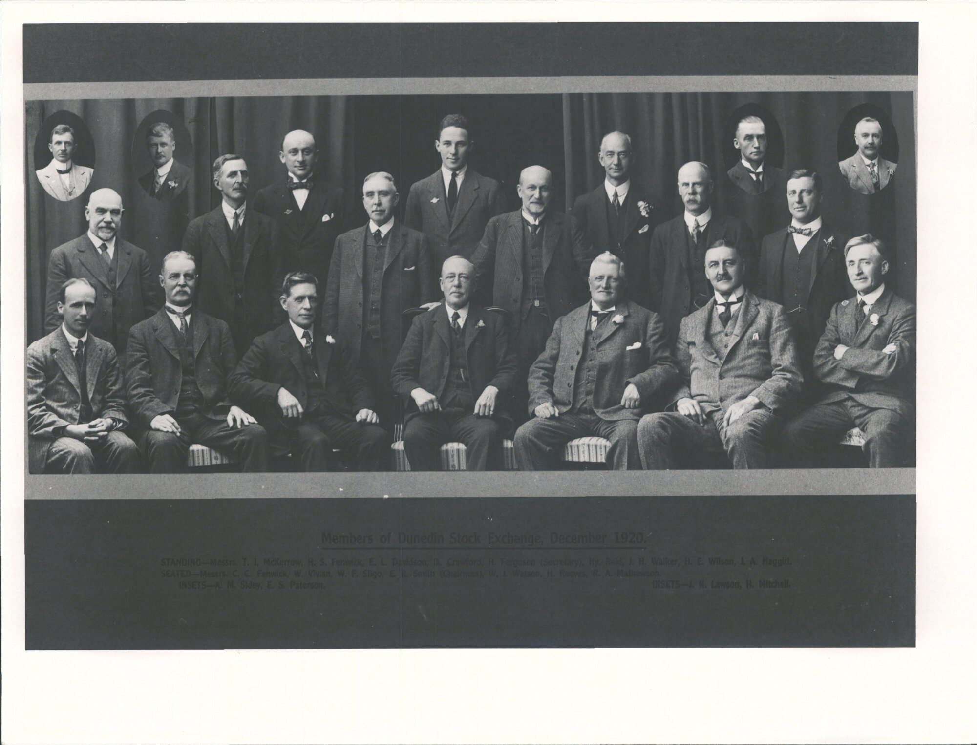 Dunedin Stock Exchange Members 1920