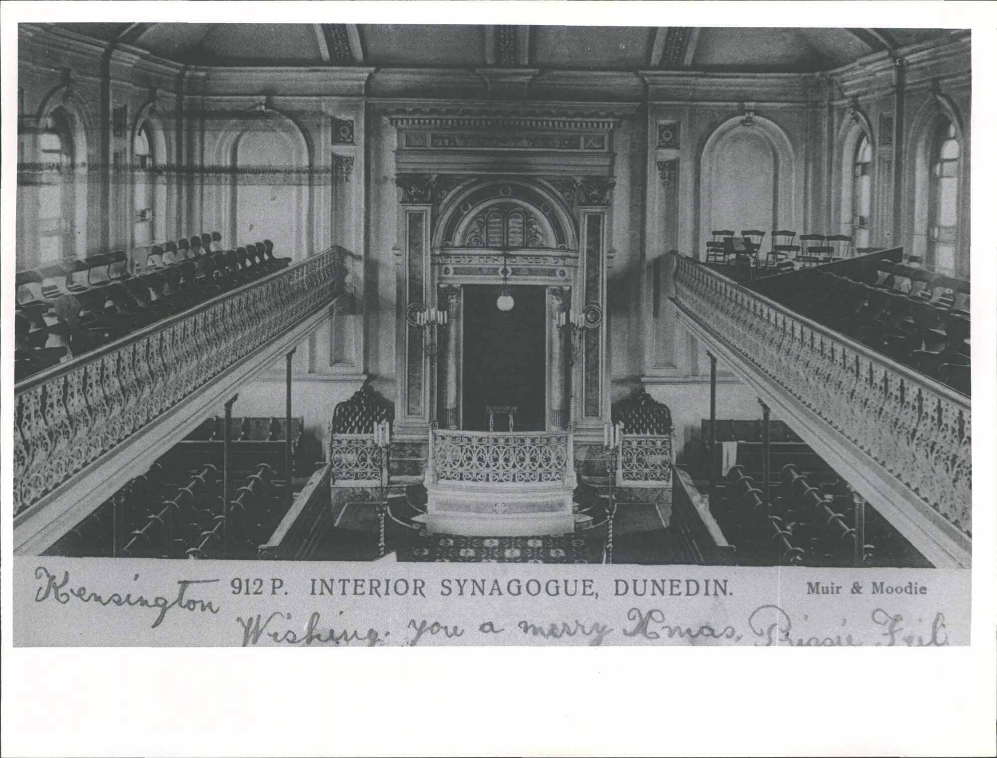 Dunedin Synagogue Interior Moray Place
