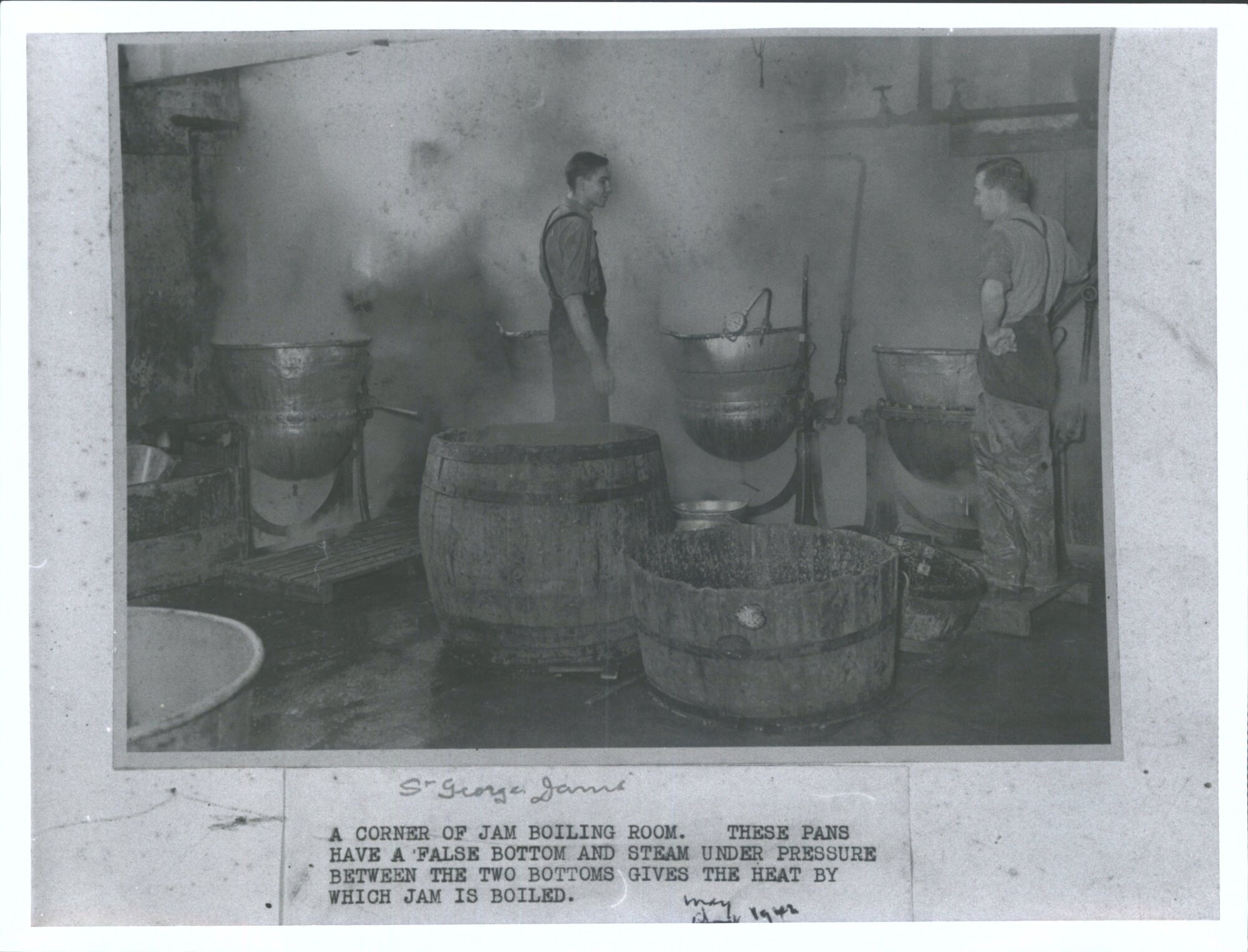 A corner of jam boiling room