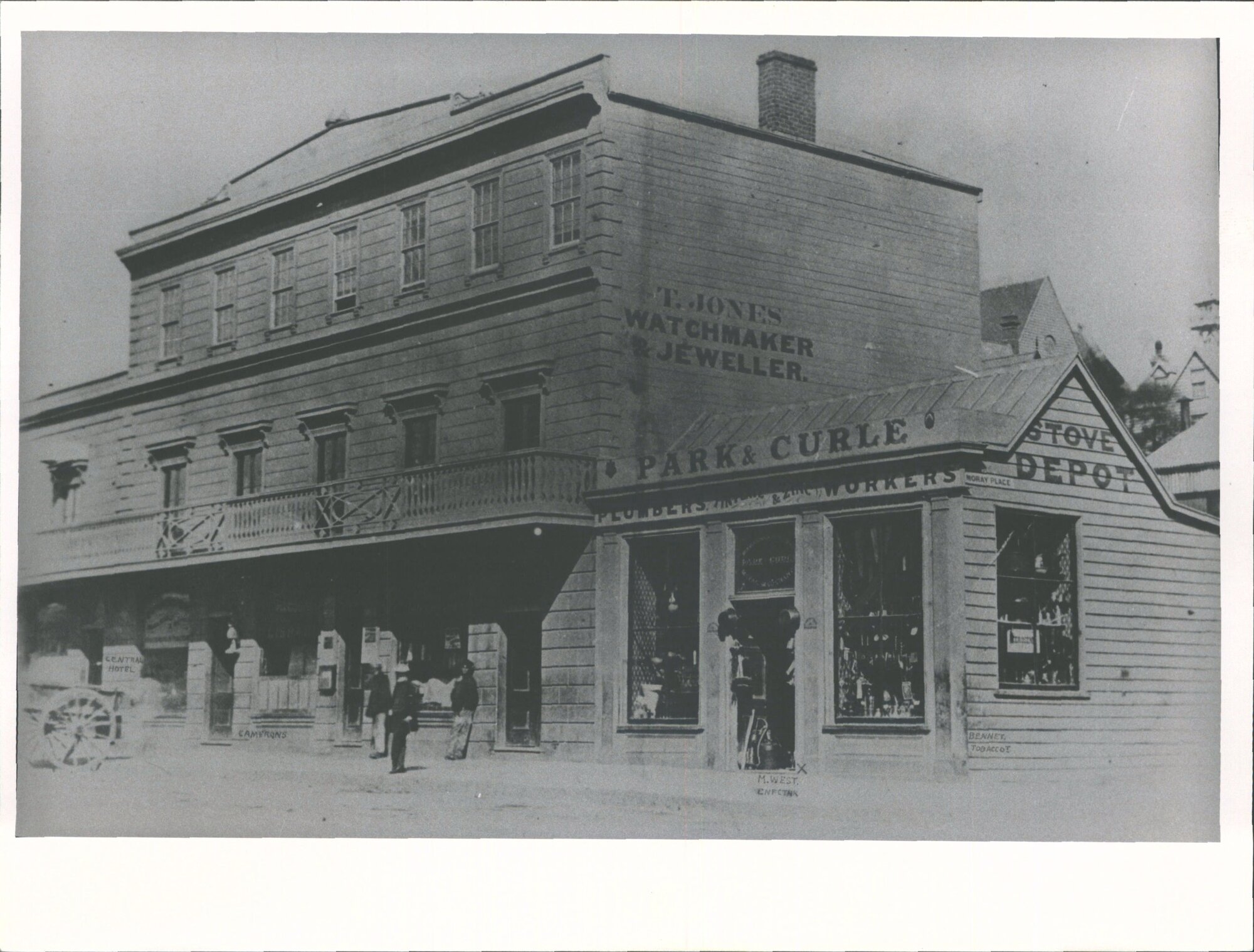 Car Princes St. &amp; Moray Place early 1860's