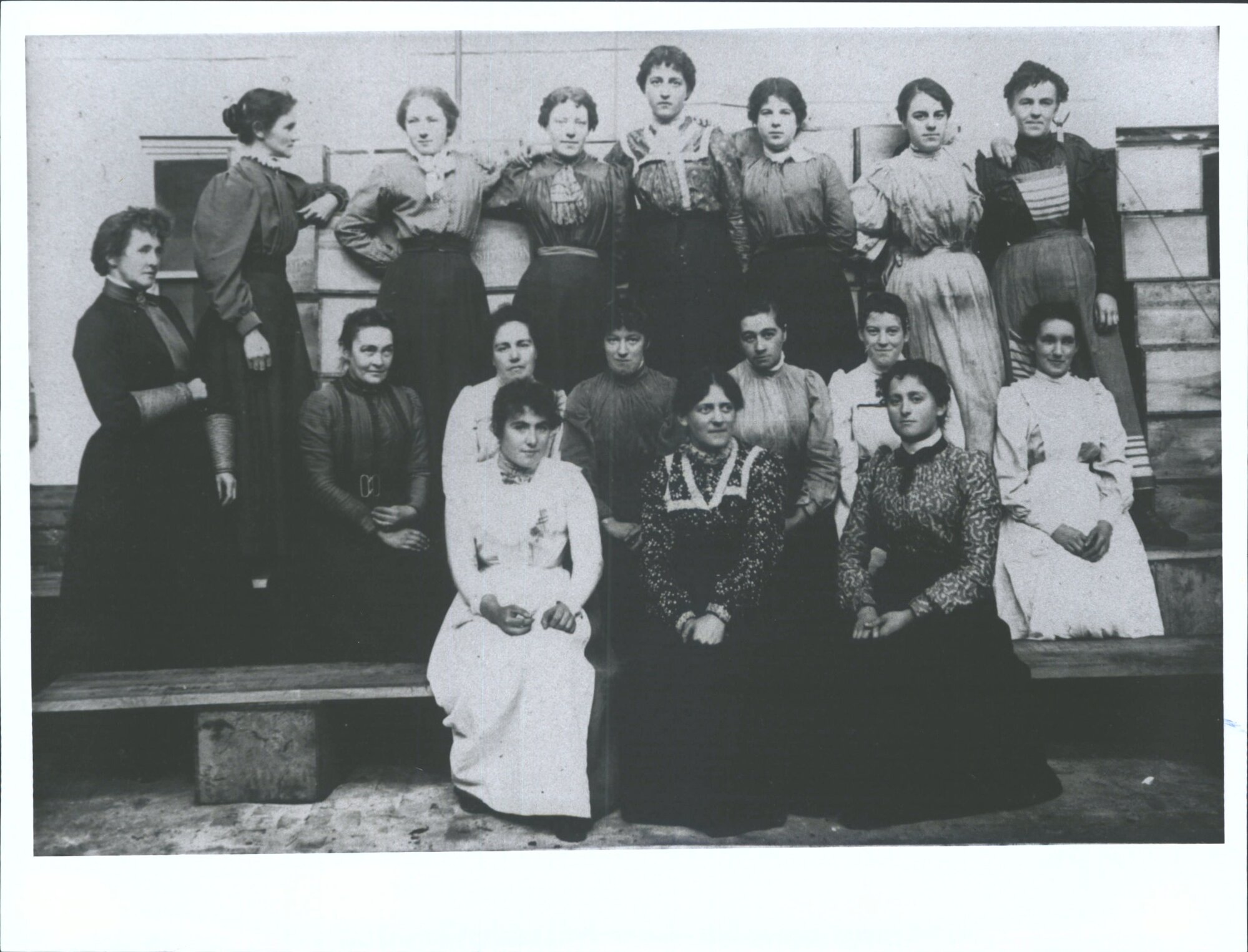 Female staff, about 1902 (or 1896-1900)
