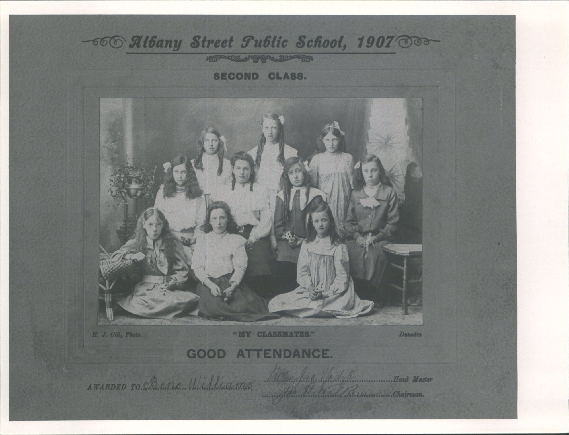 Dunedin, Albany Street Public School, second class