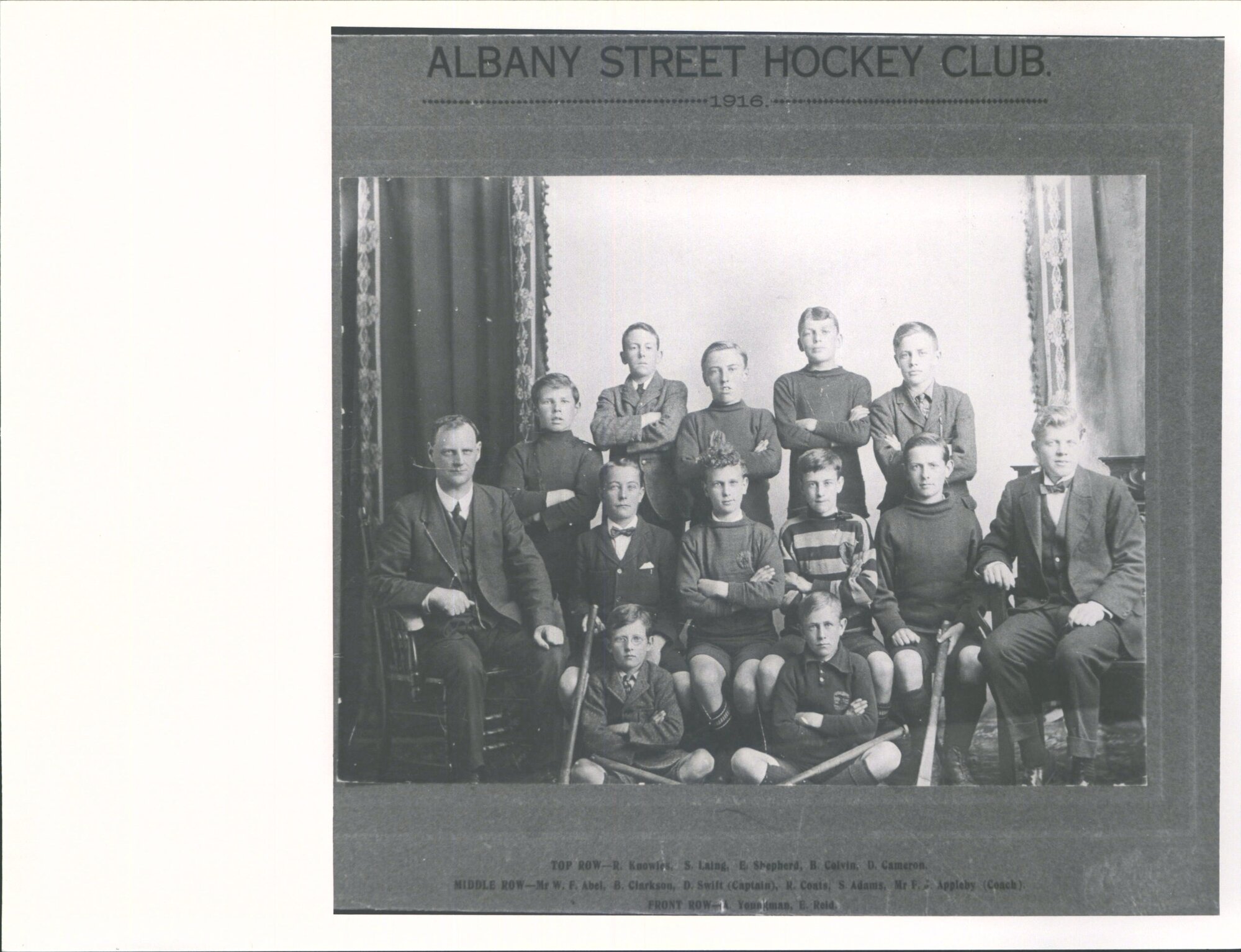 Dunedin, Albany Street School, Hockey club