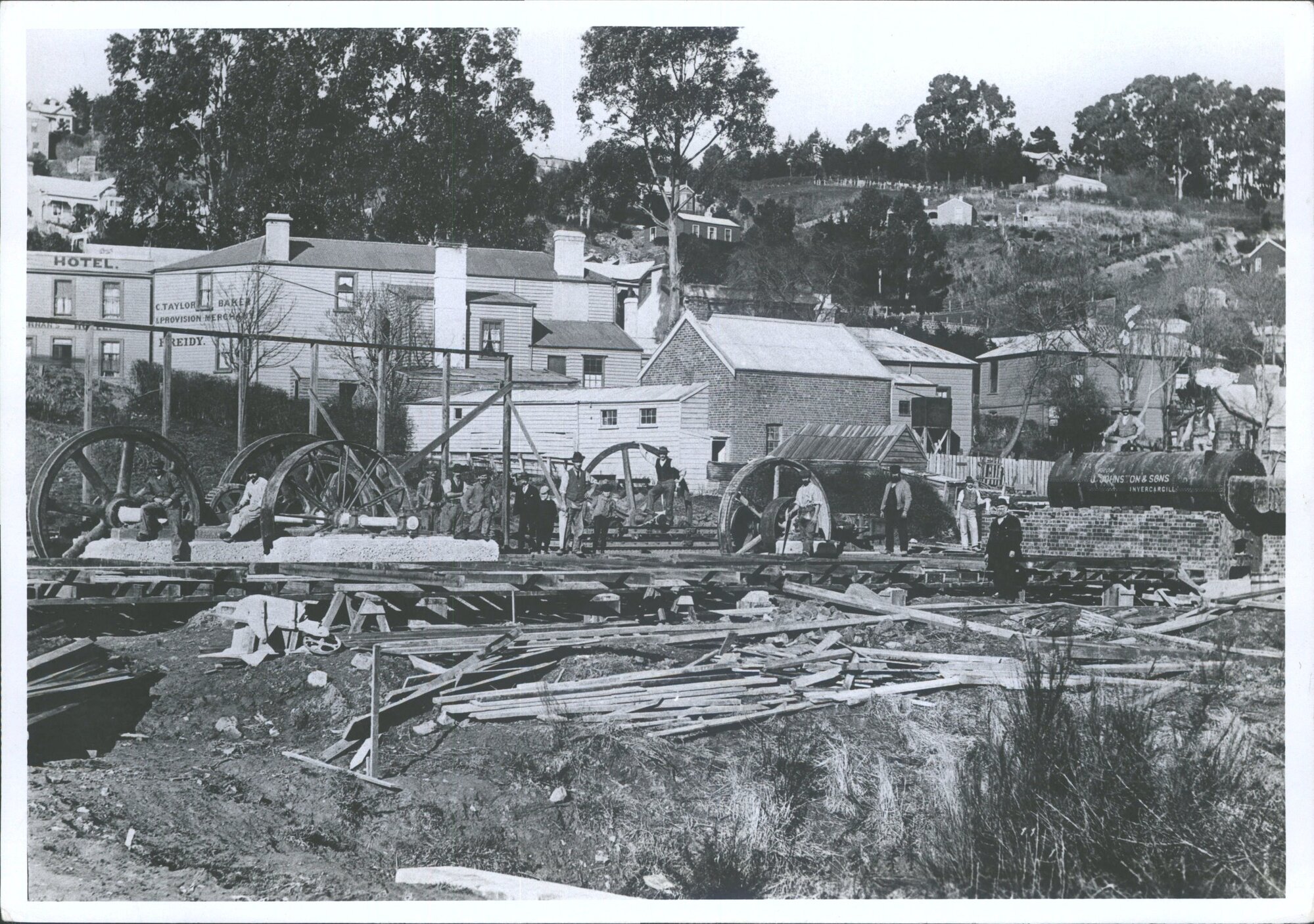 Kaikorai Train Co, powerhouse under construction