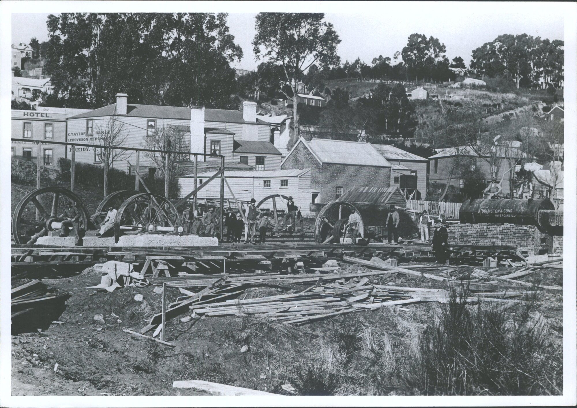 Kaikorai Co Power House under construction