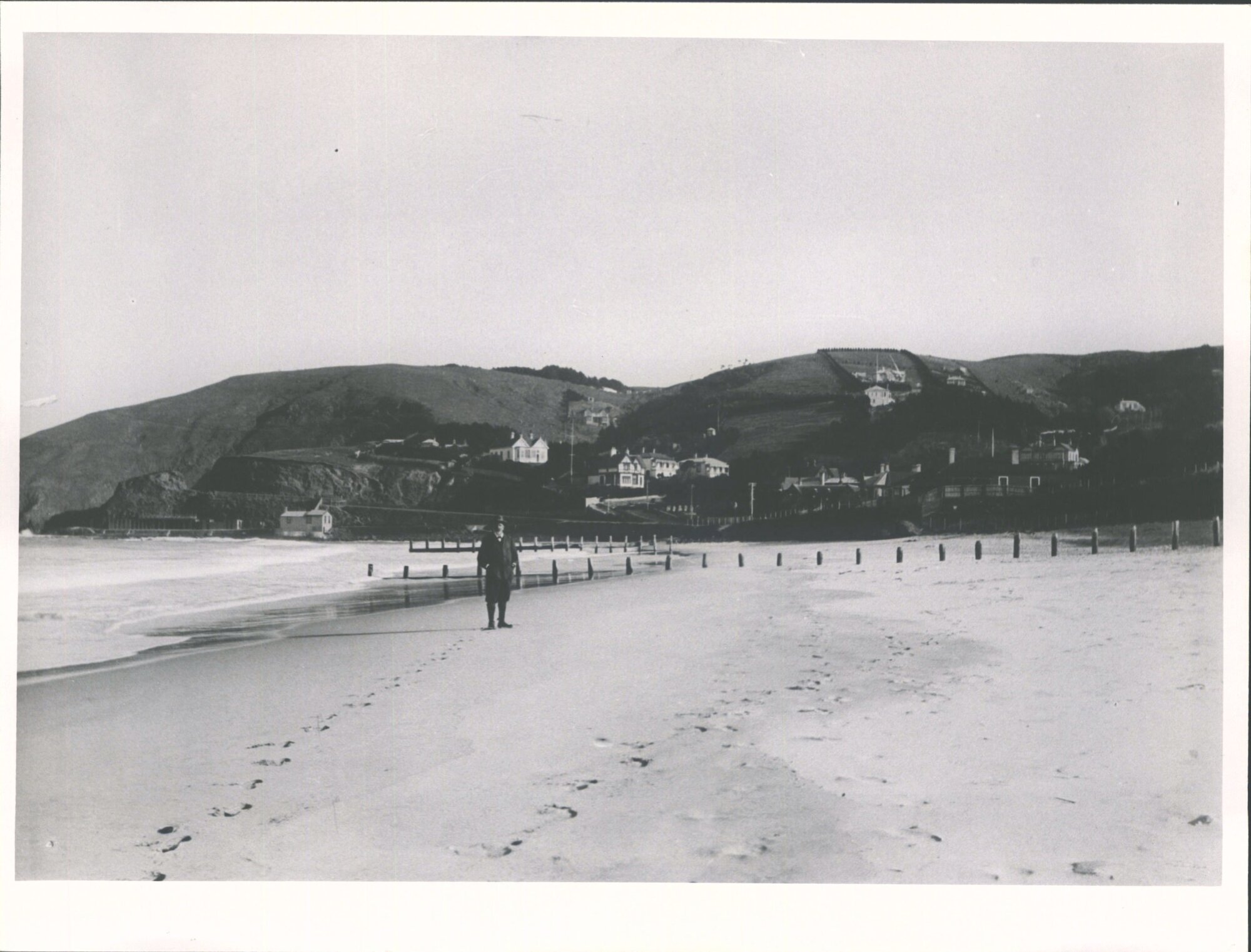 St Clair, Beach Scenes, "Mr Hancock on the beach"