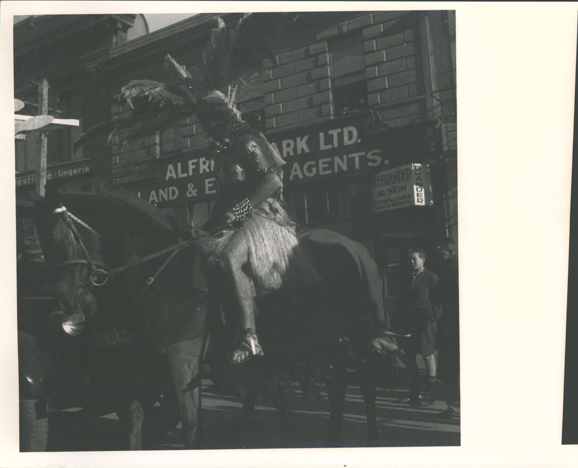 Procession 1935. Head dress