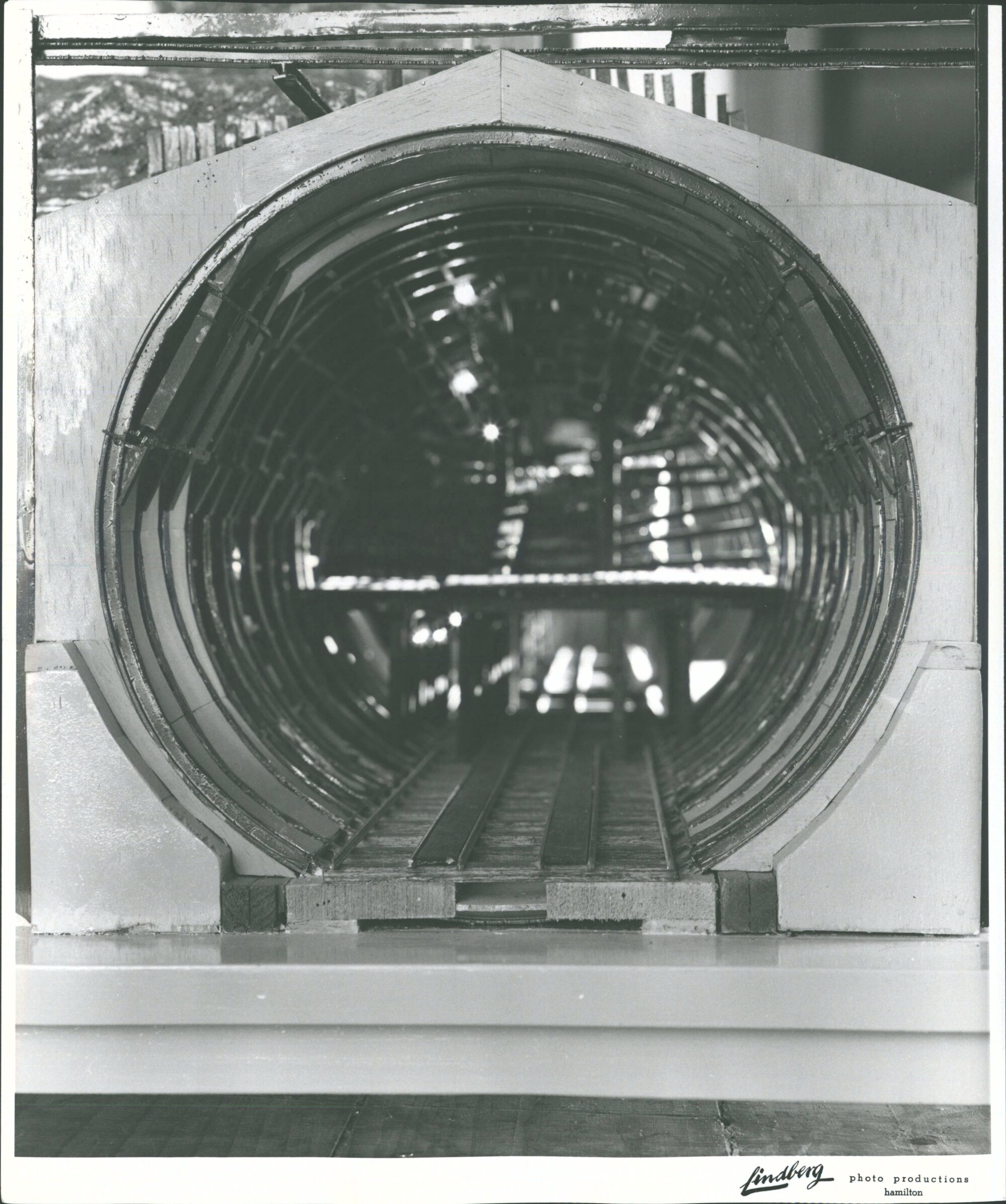 photo of model of Tunnel used by Commision of Inquiry into Disaster