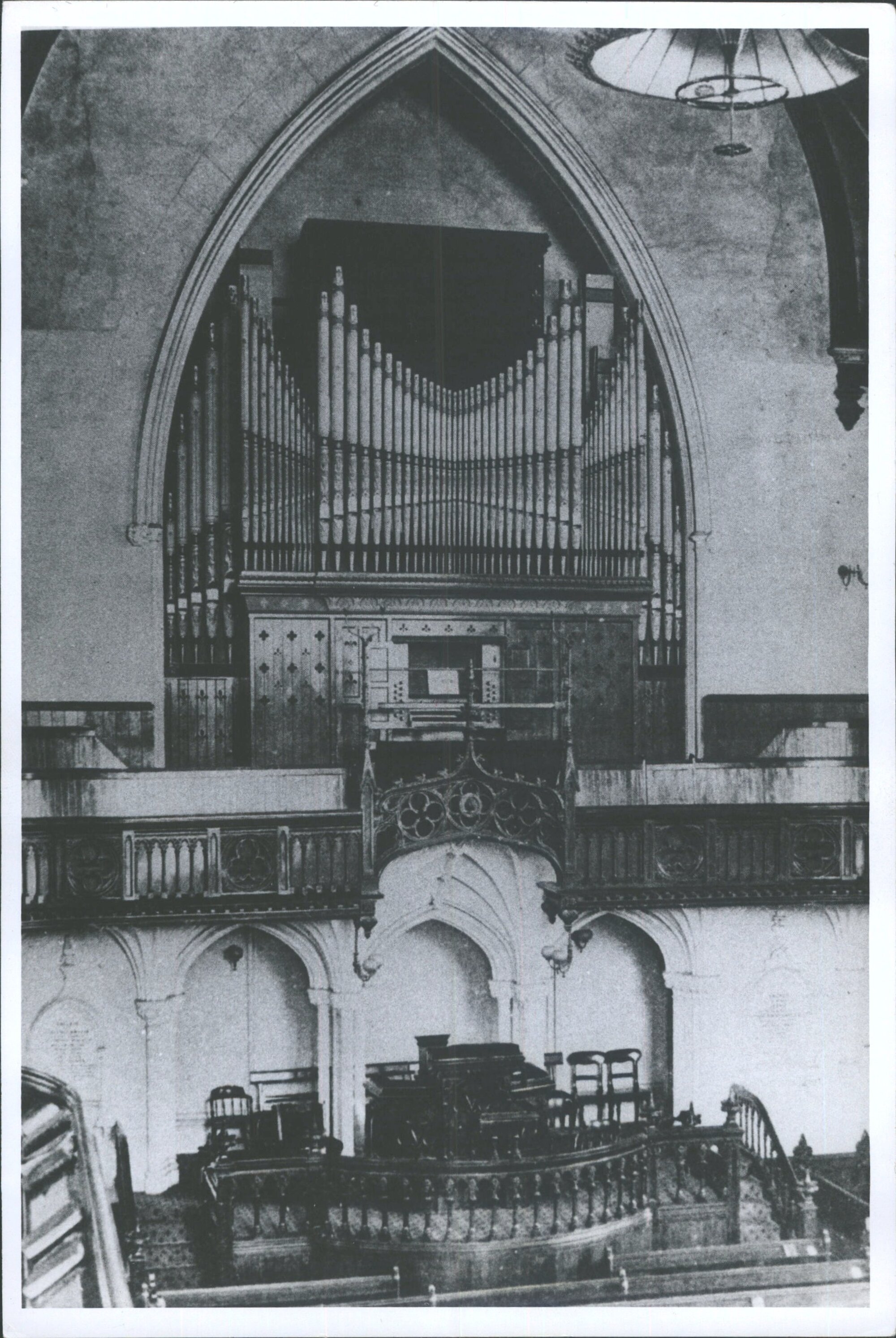 Photograph of original organ