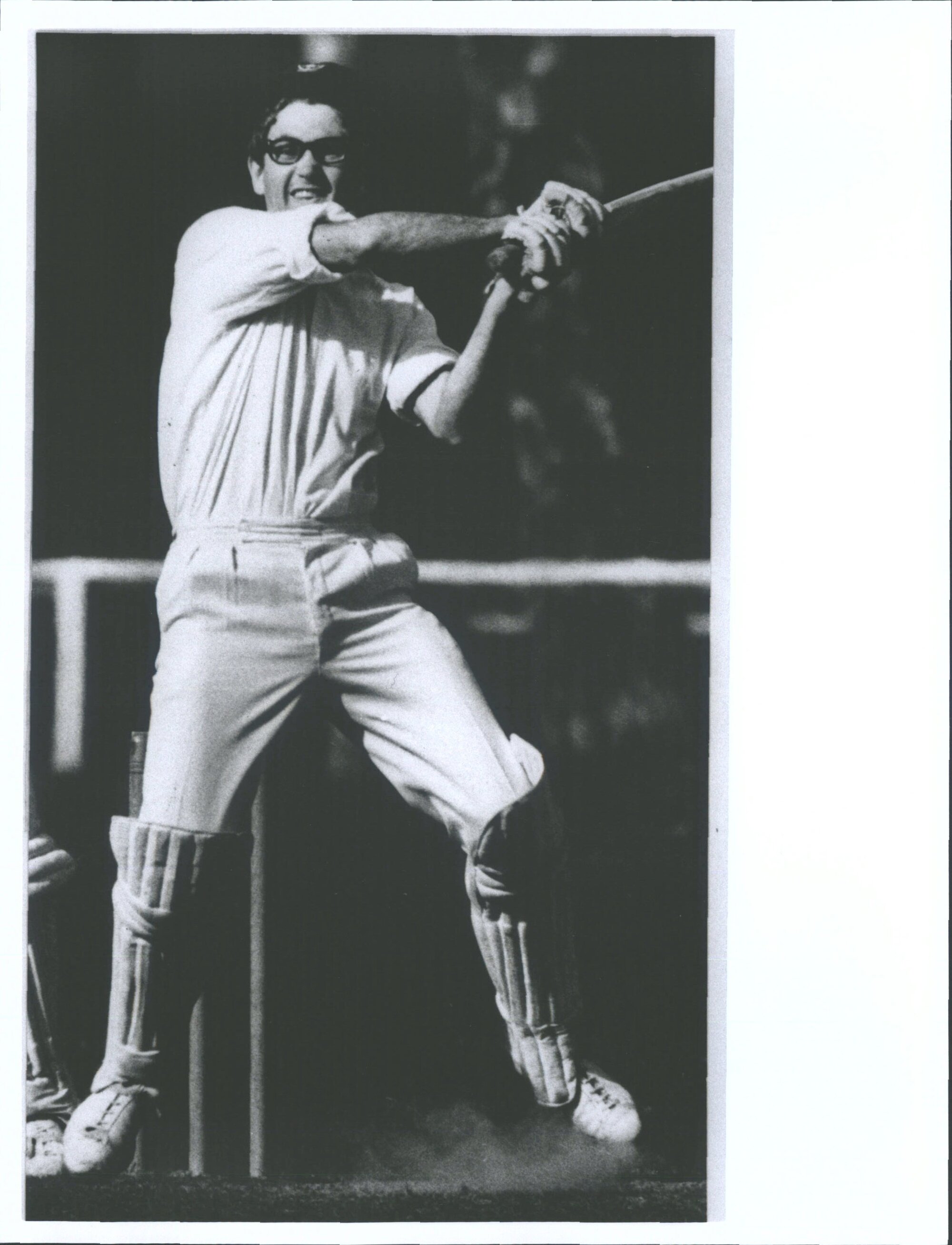 Stew Edward in action against visiting Australian University team