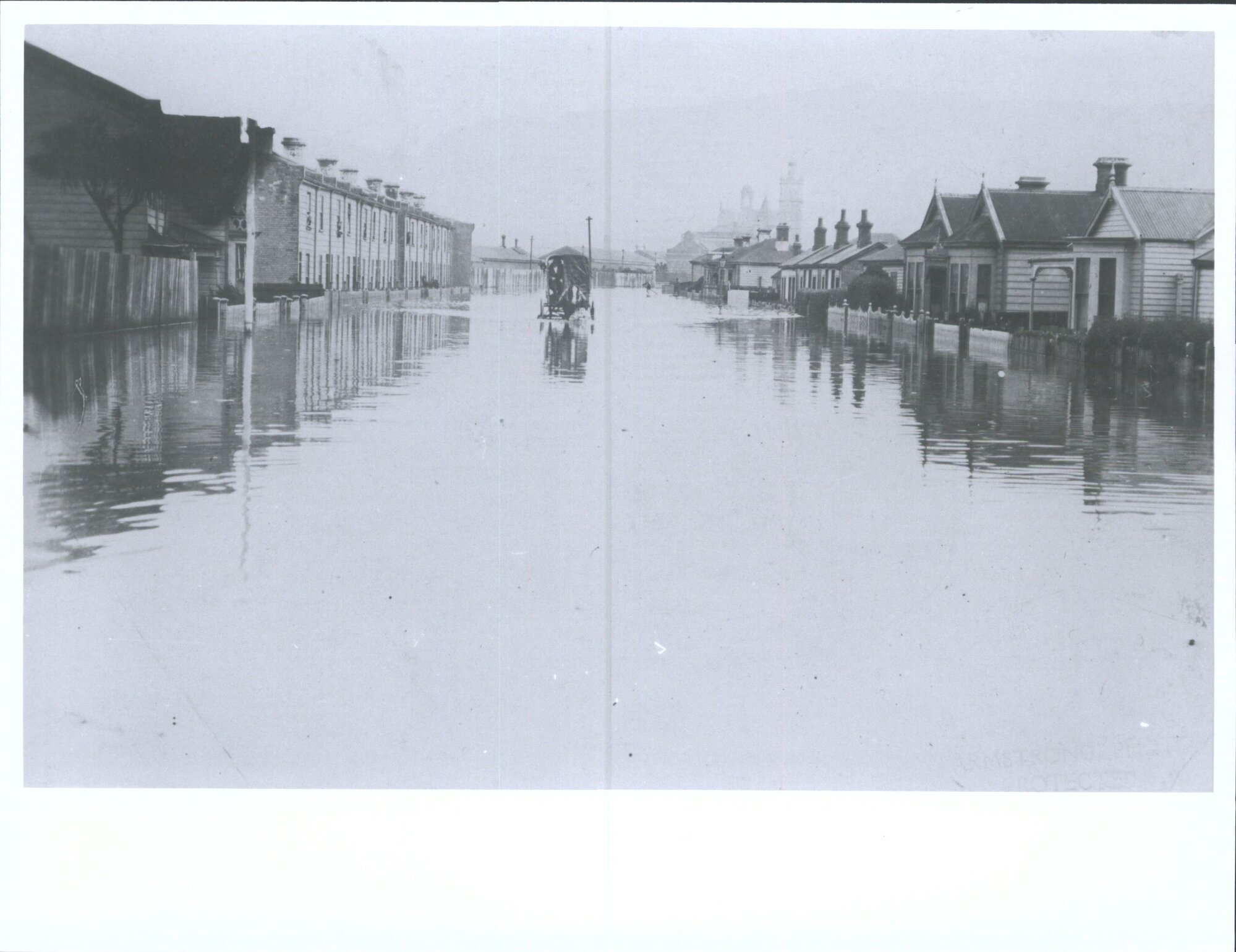 Harrow Street flooded