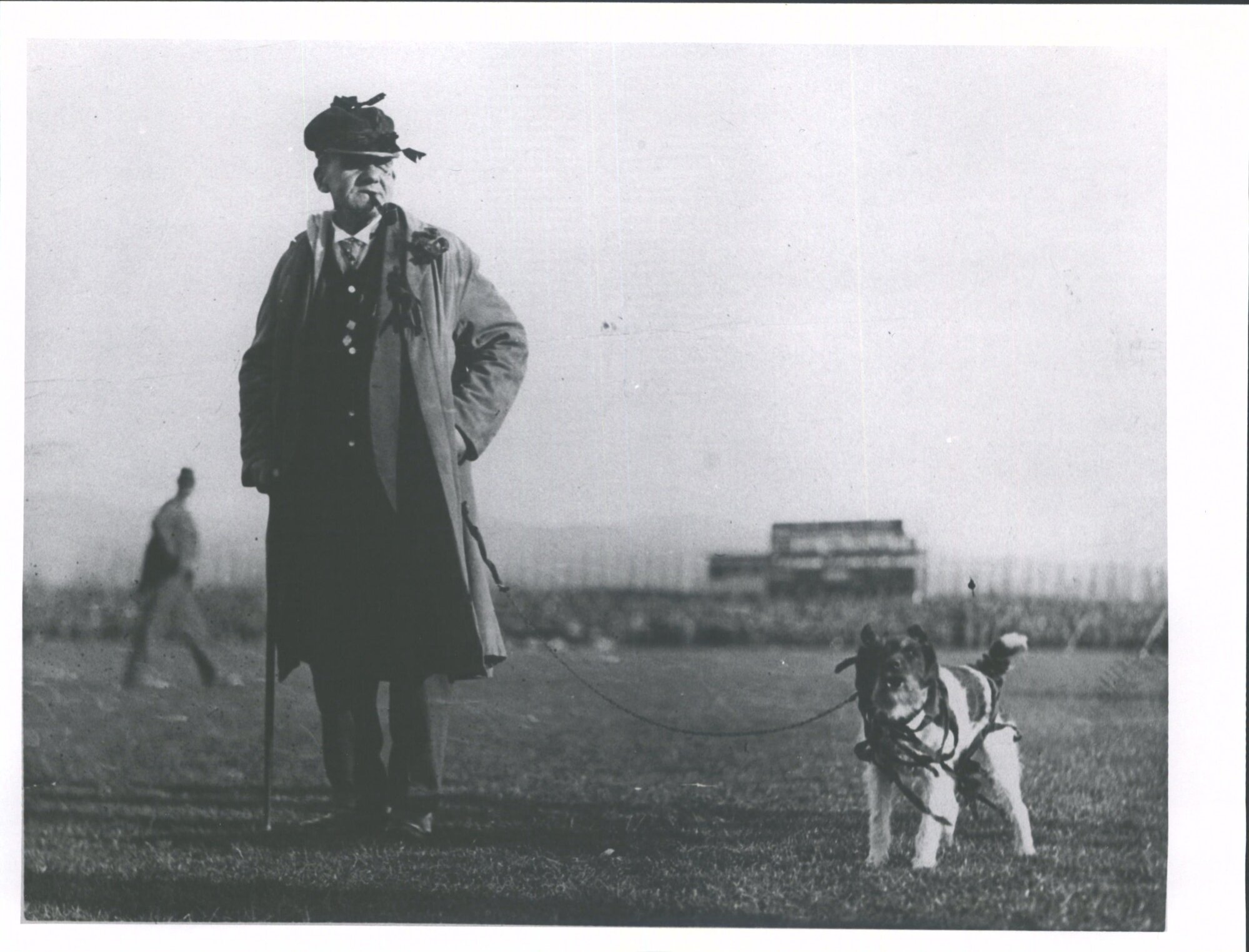 Mascot 1933.  Willie and his pet dog Toby. Mascots for the Otago University and the Canterbury football clubs at Christchurch