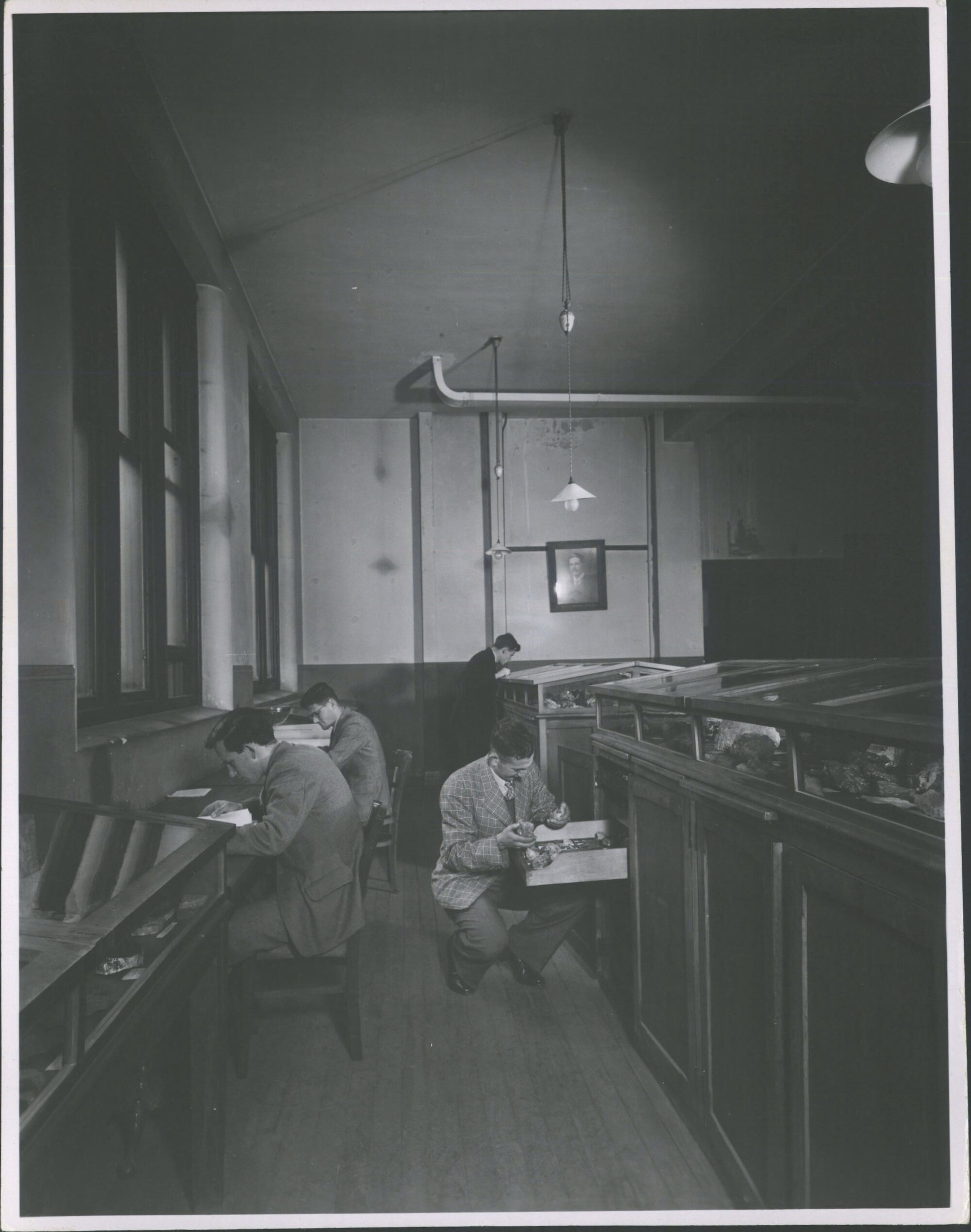 "A practical class in The Geology Museum"
