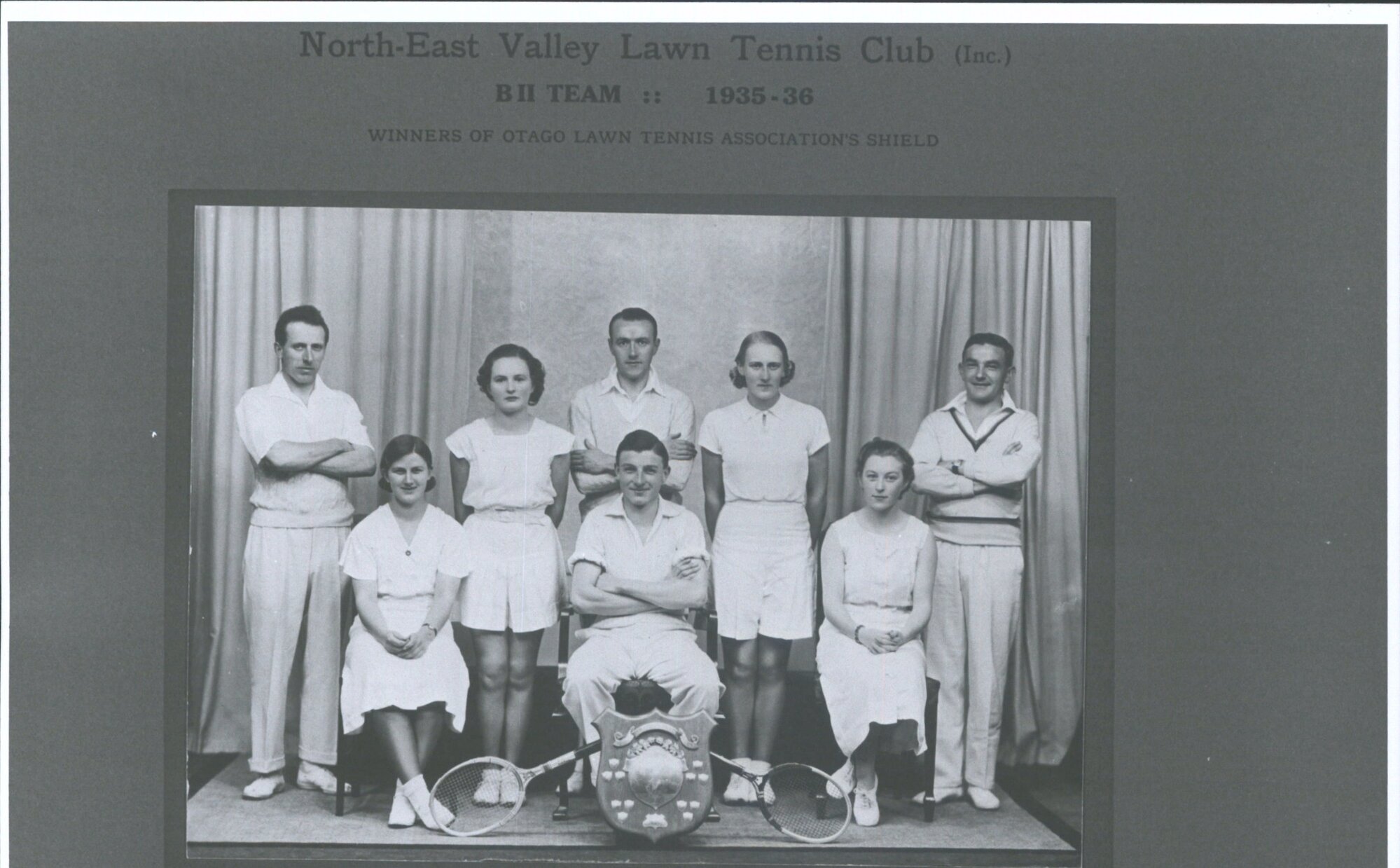 B II Team Winners to Otago Lawn Tennis Association's Shield