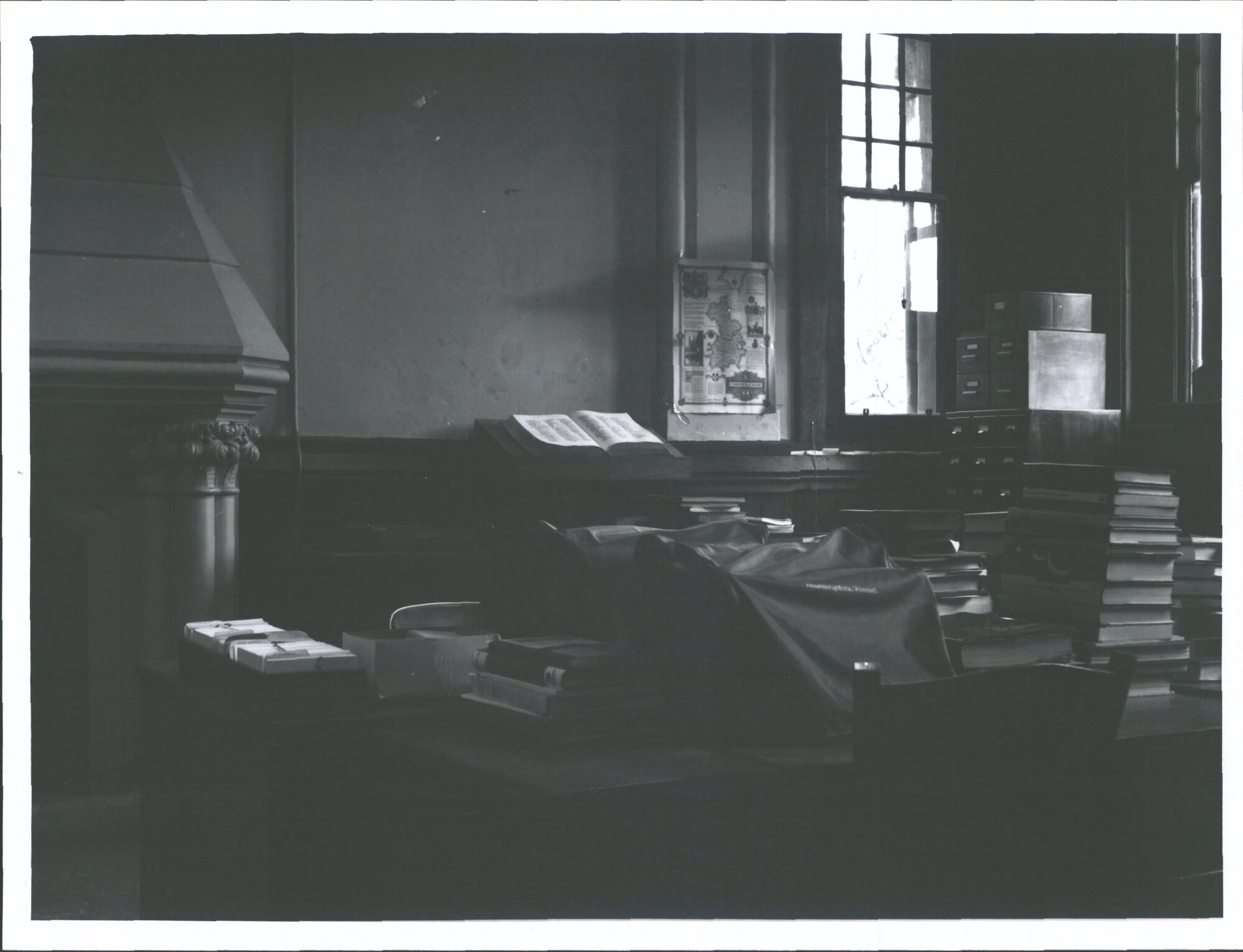 S. W. Corner of Cataloguing  Dept. (Castle St side)  (Original board room?)