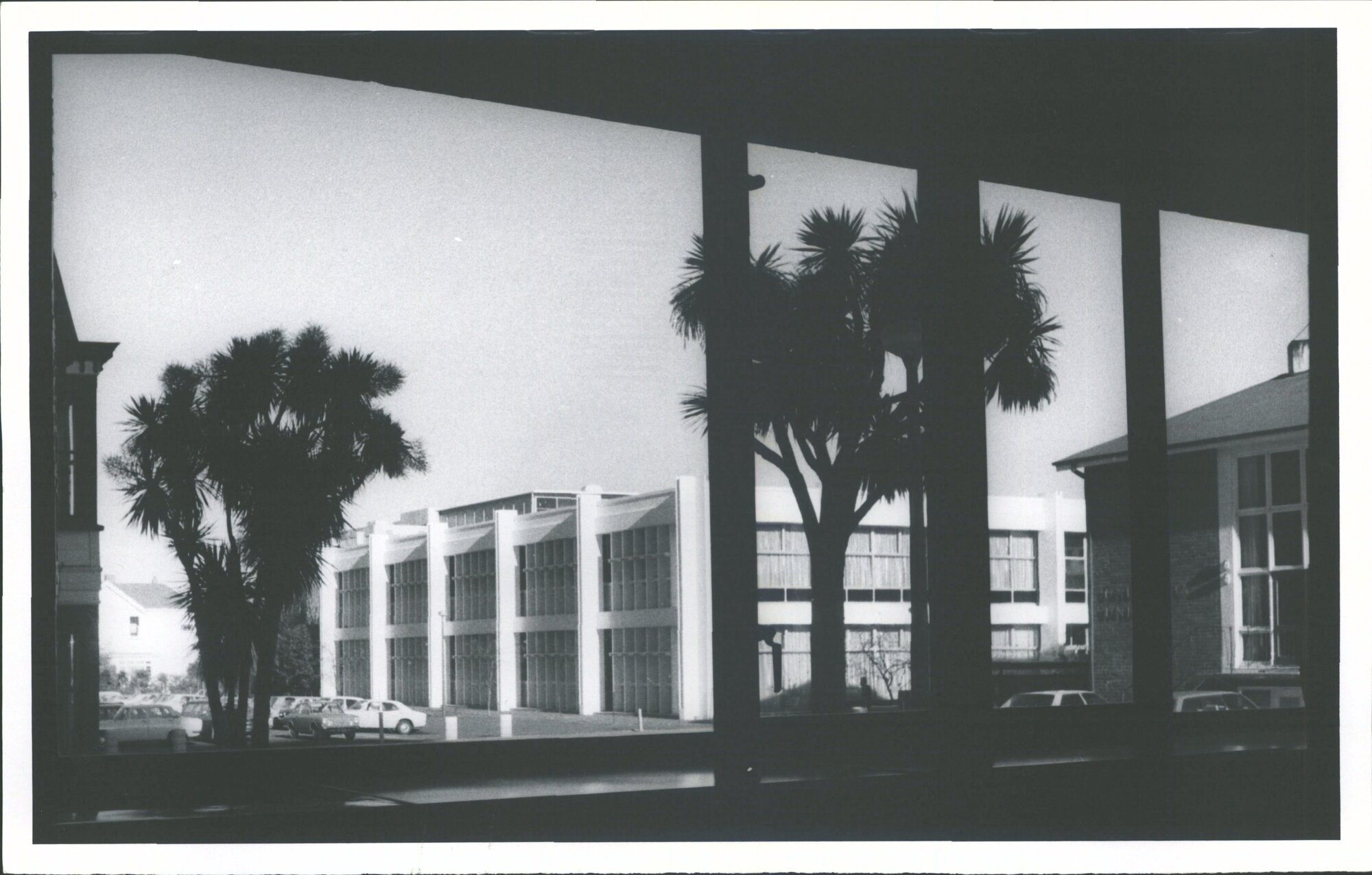 As viewed  from ground floor of Hocken Library,