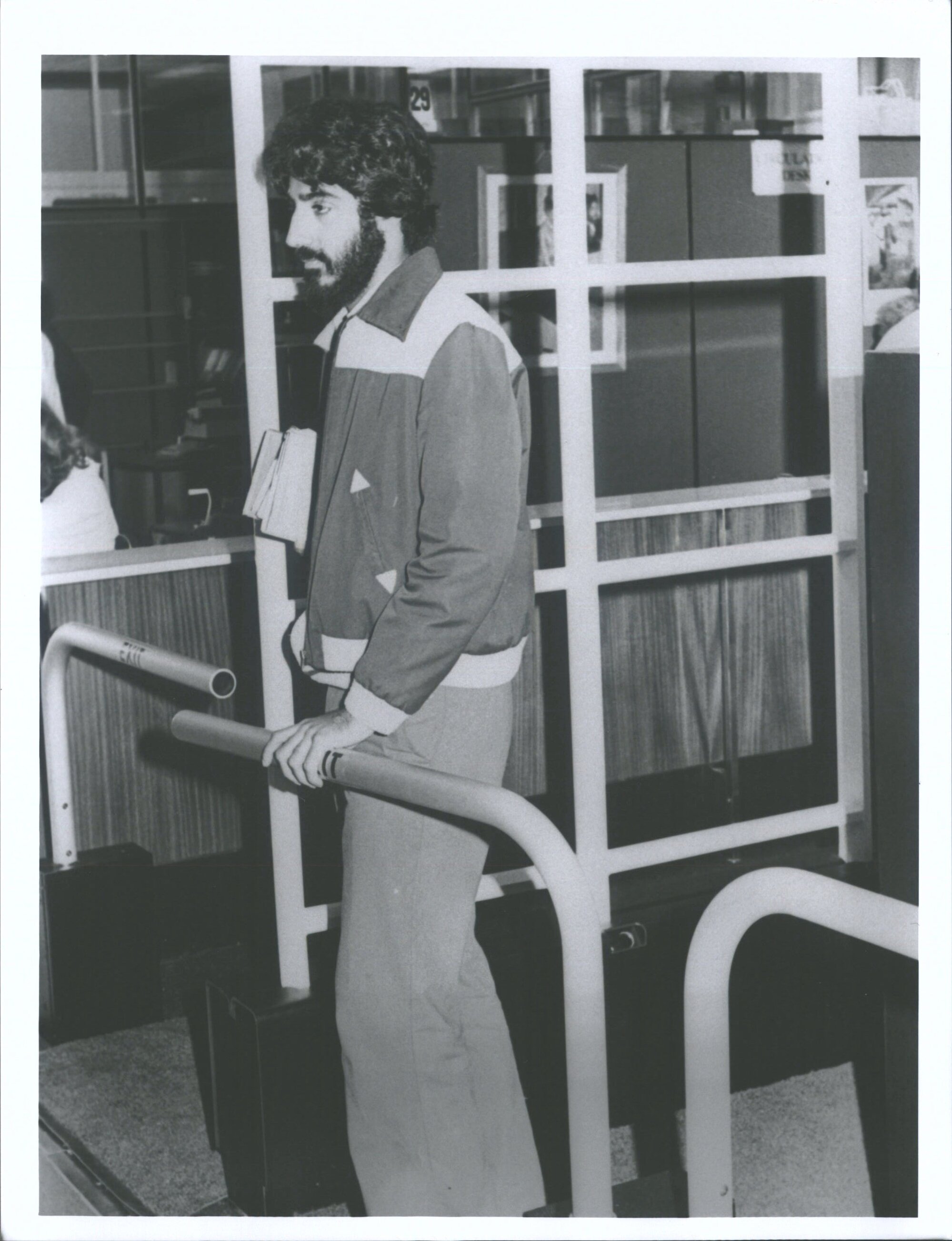 Central Library "Tattle- tape control gate" at issue desk