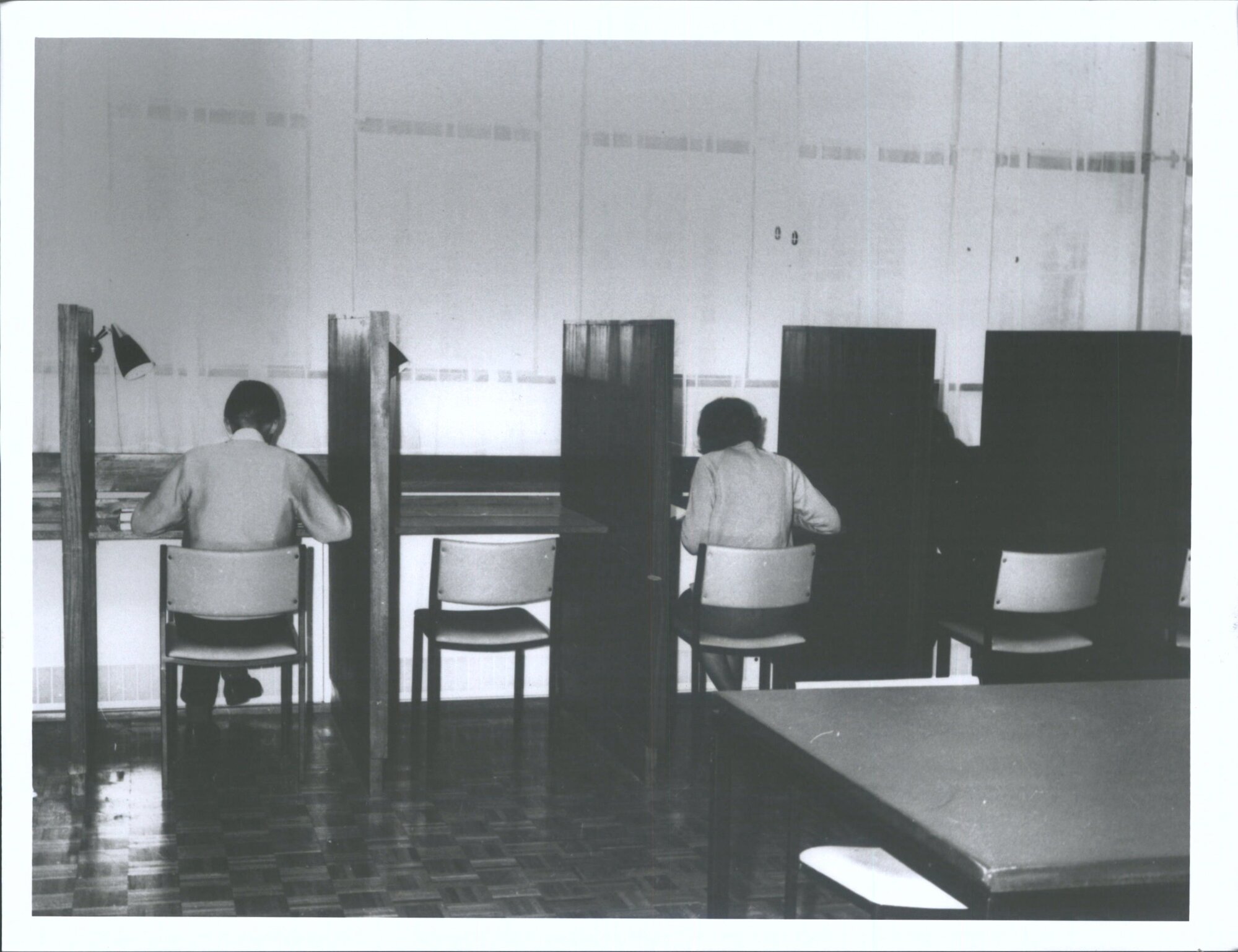 Second floor, carrels