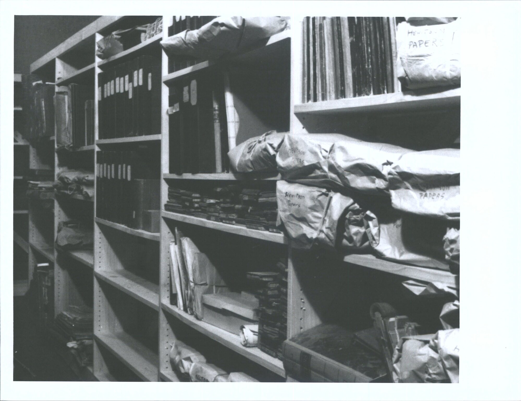 1964. Part of the manuscript stack room 1
