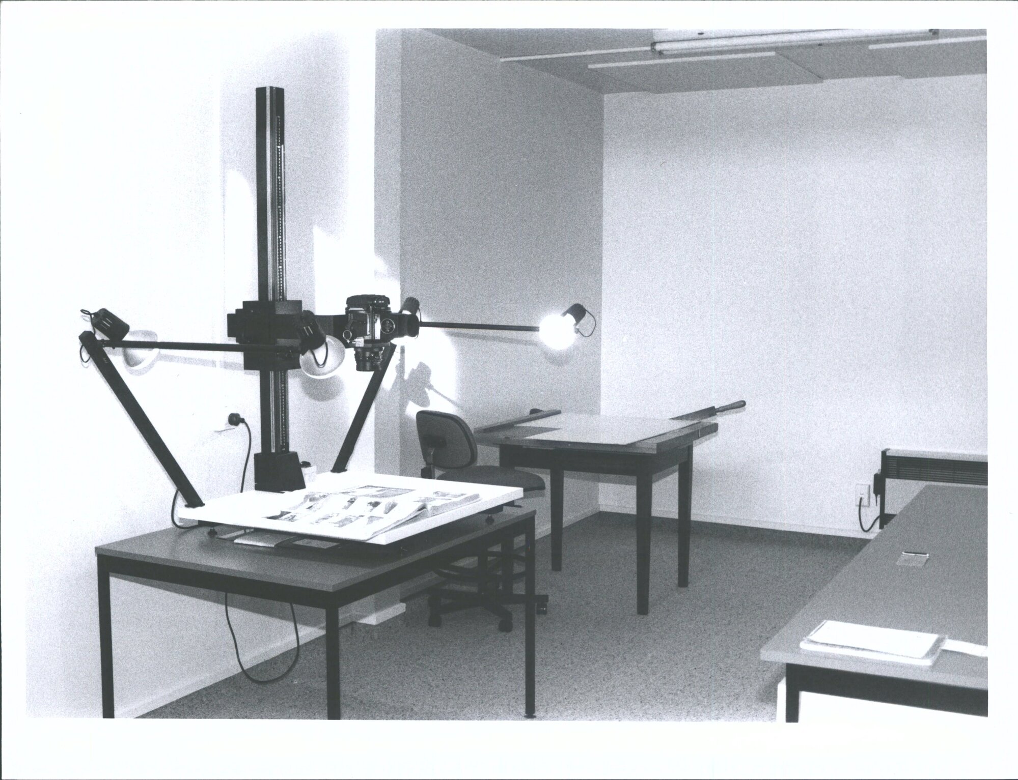 Camera Stand - from door into Photocopying Room