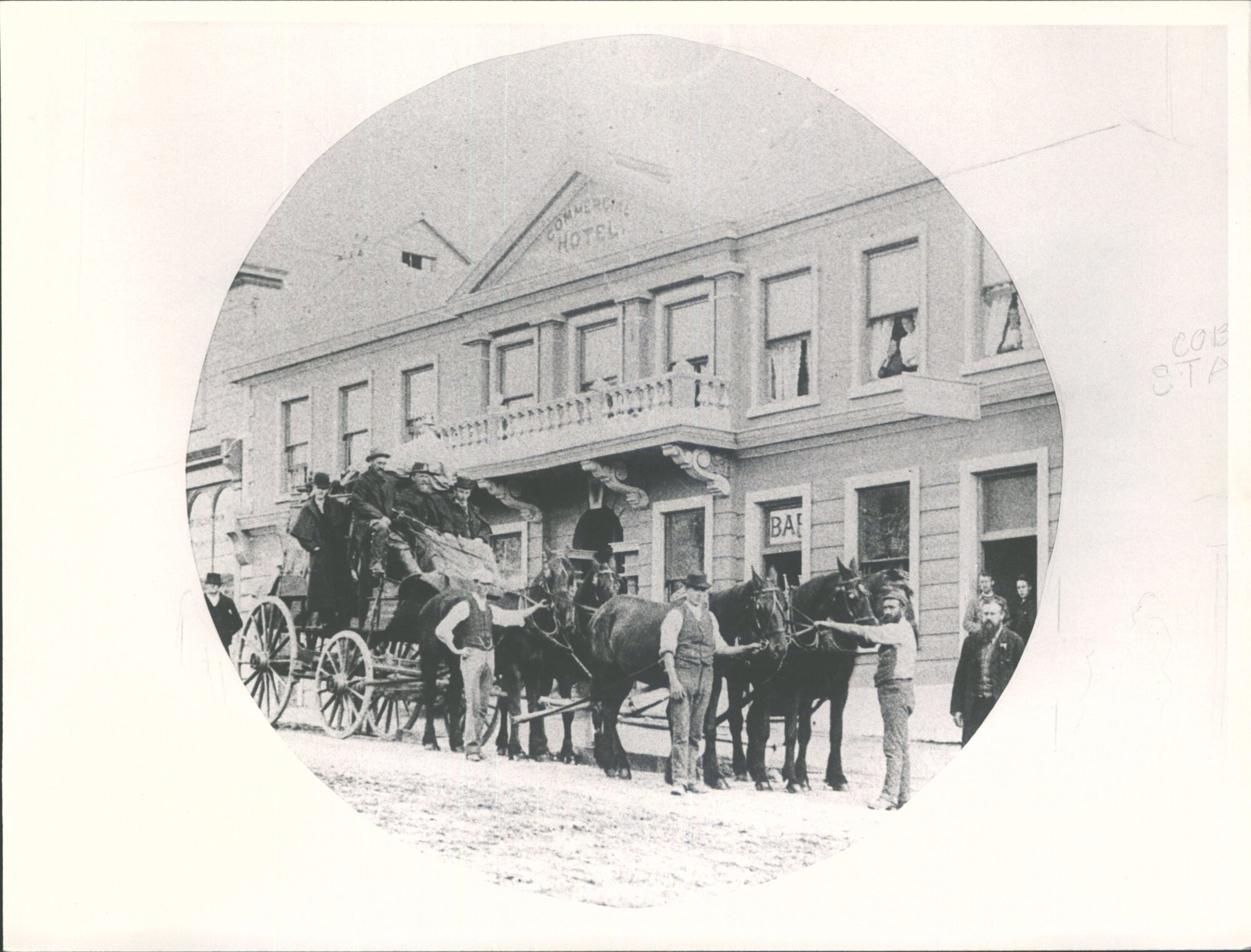 Cobbs coach at Commercial Hotel
