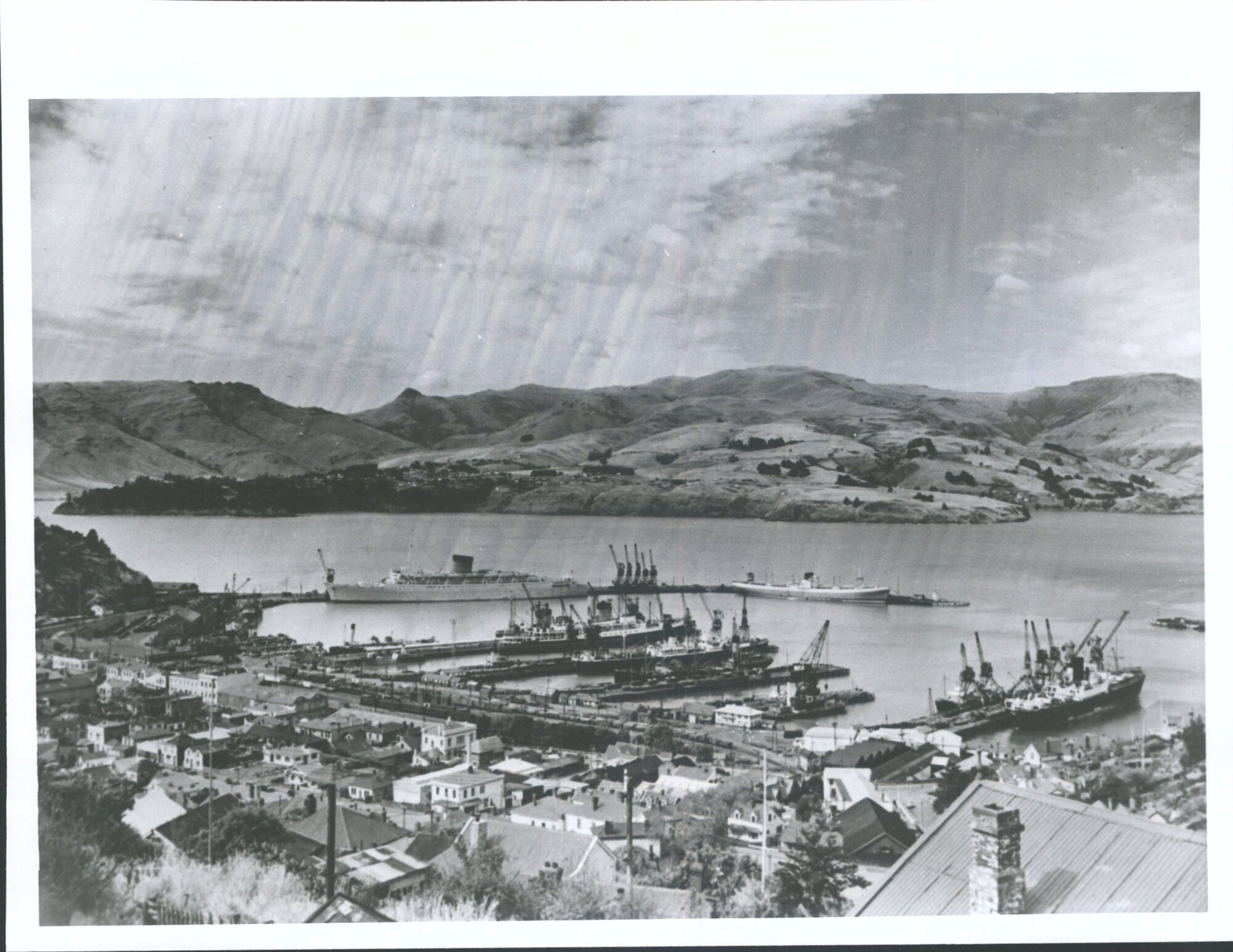 Harbour Showing Shipping &amp; Facilities