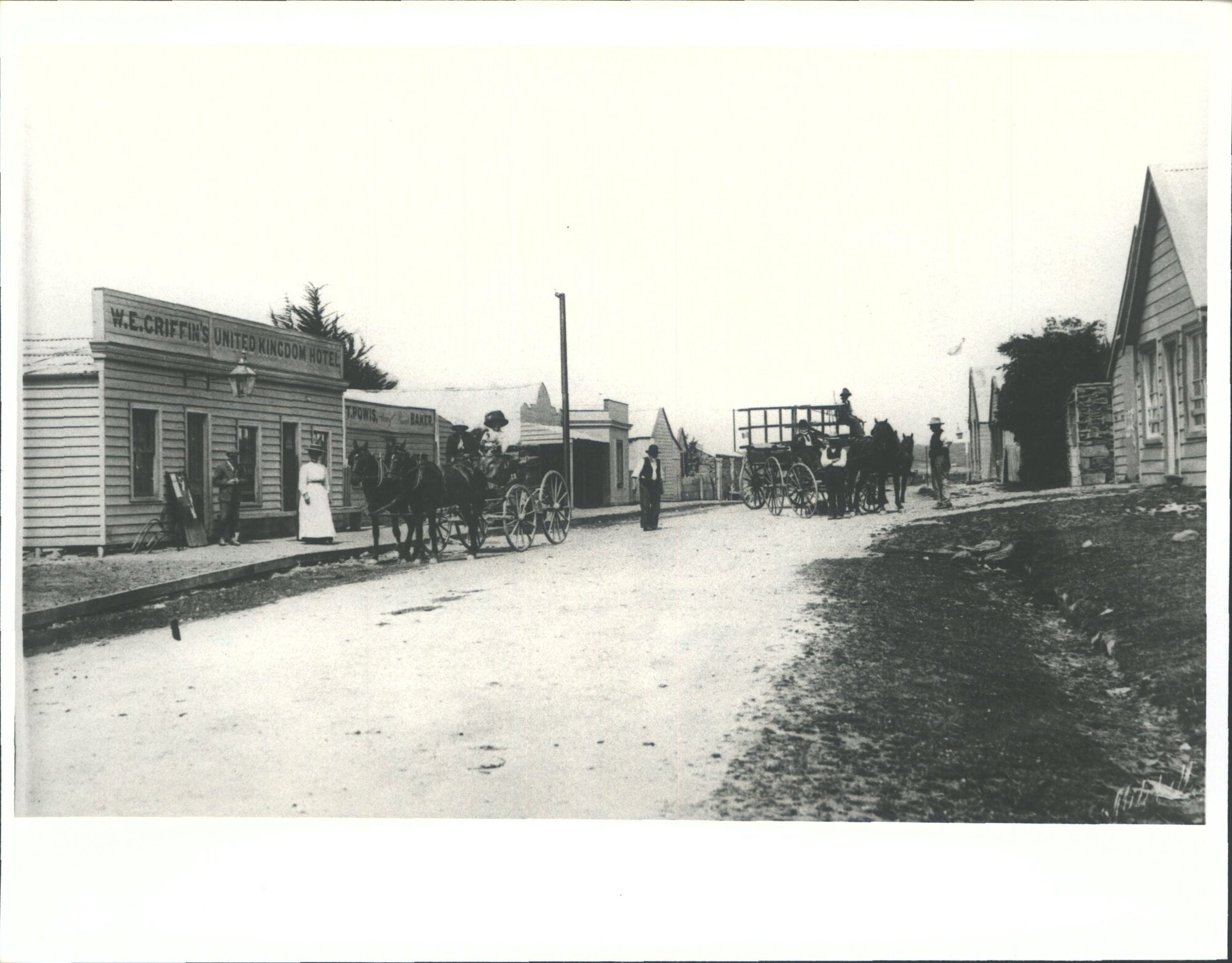 Early shops &amp; rabbit cart