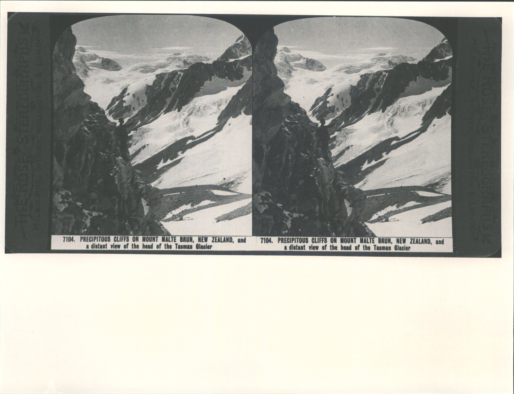 Mt &amp; head of Tasman Glacier.