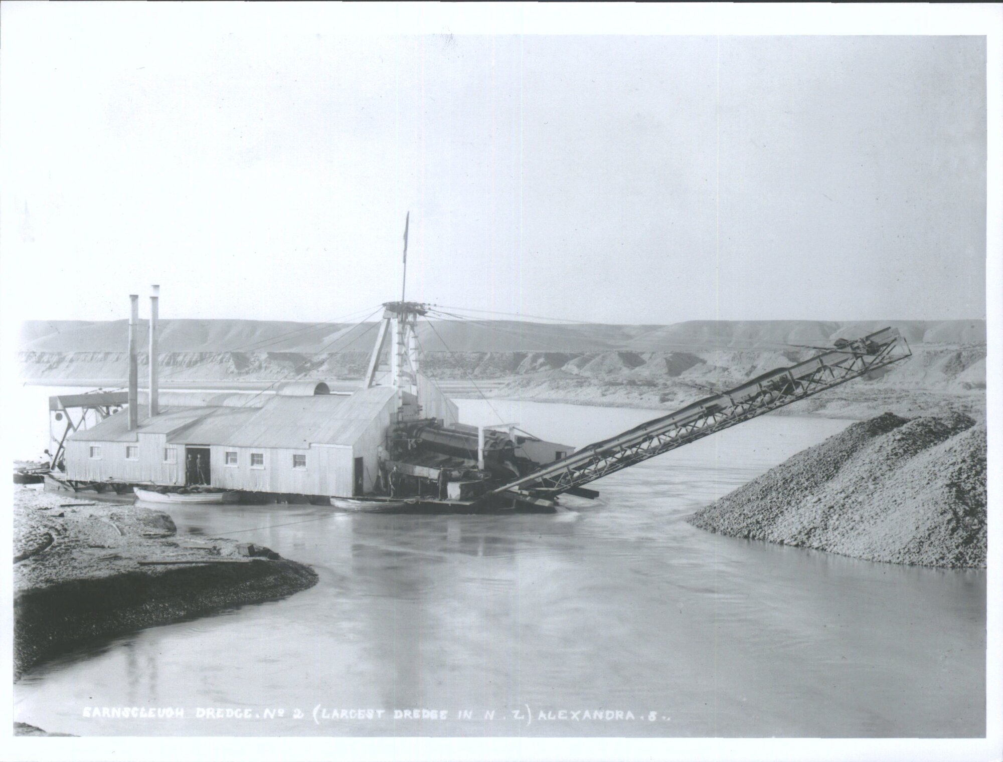 Earnscleugh no. 2 Dredge (largest Dredge in NZ) Alexandra