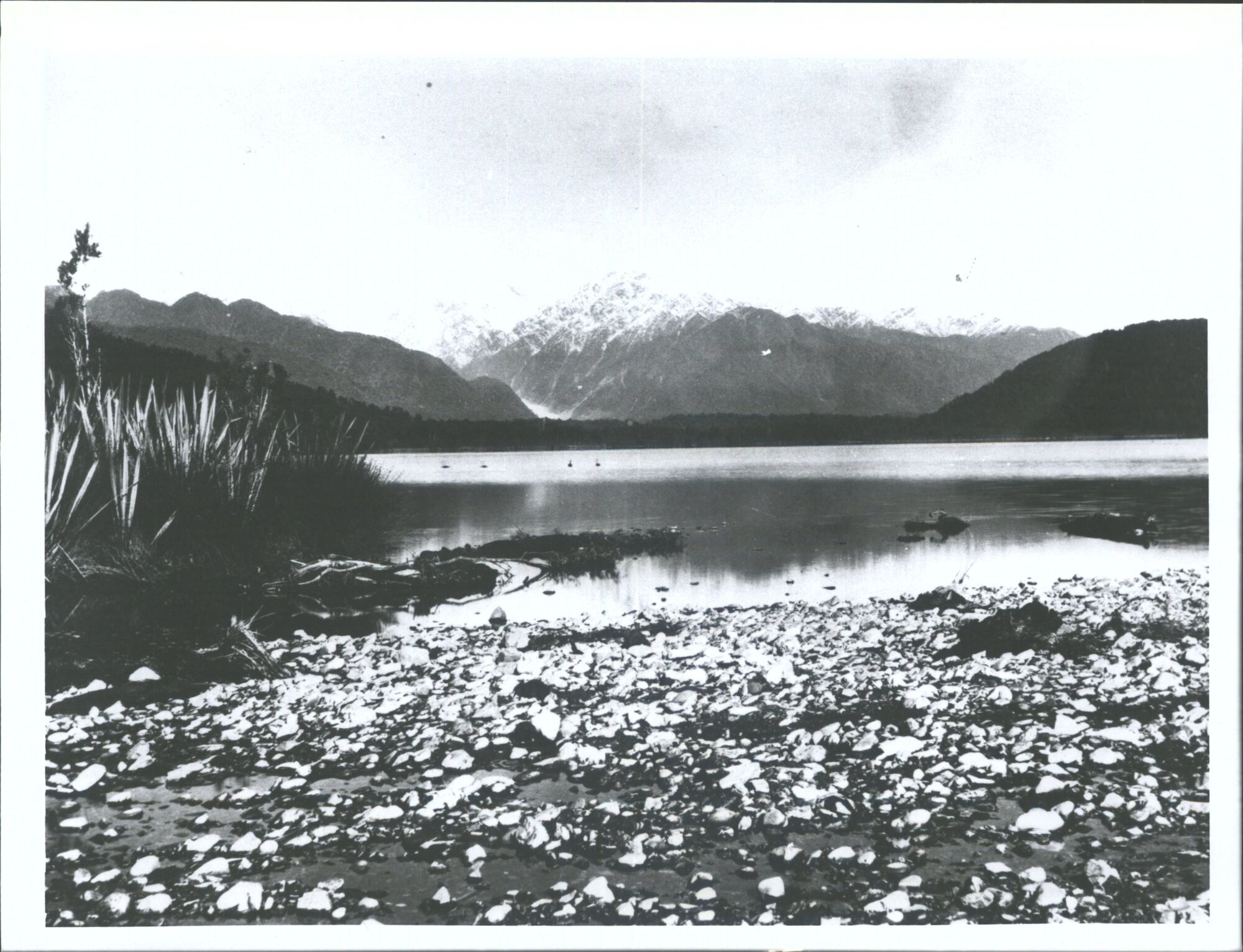 Franz Josef glacier &amp; Frits Range in background