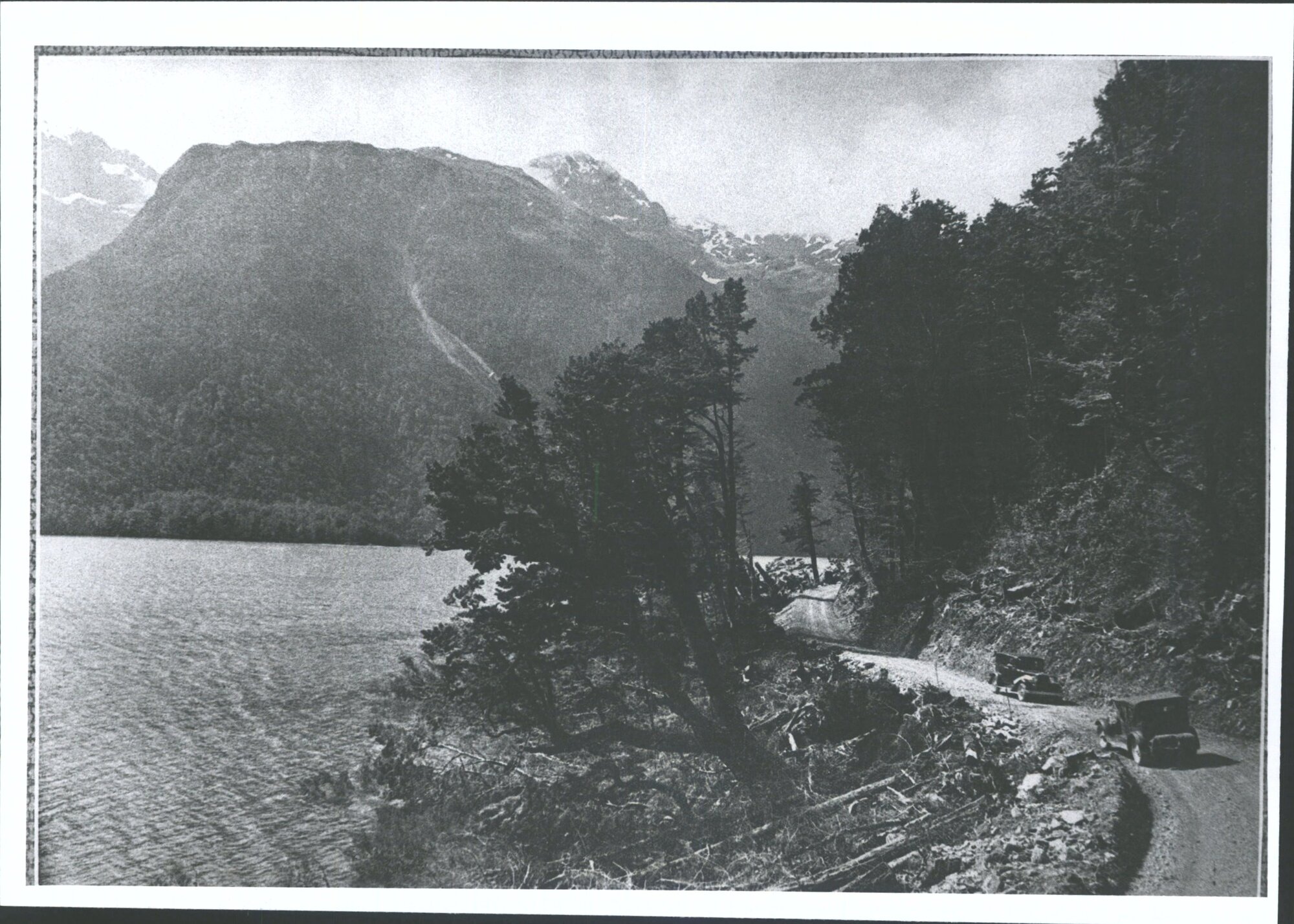 A motorists paradise,  the road skirting the shore.