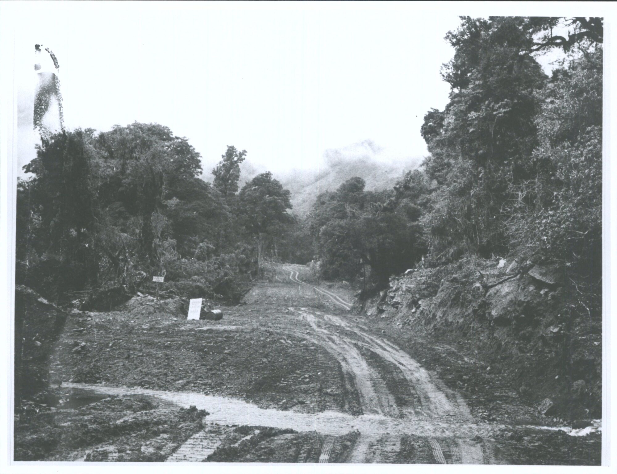 Forming road near Clarke Hut