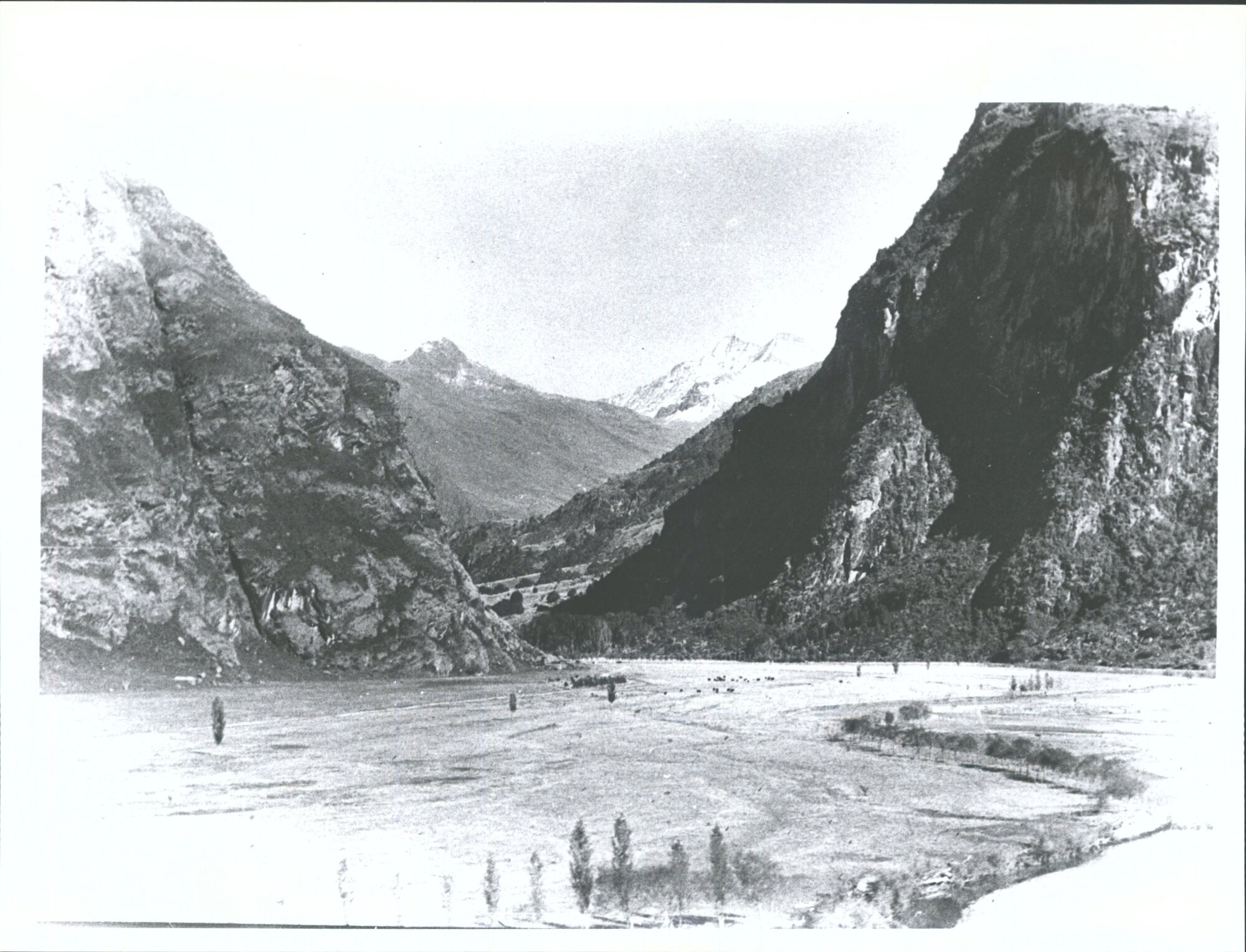 "A view looking through Hells Gate through which flows the West Matukitaki River.