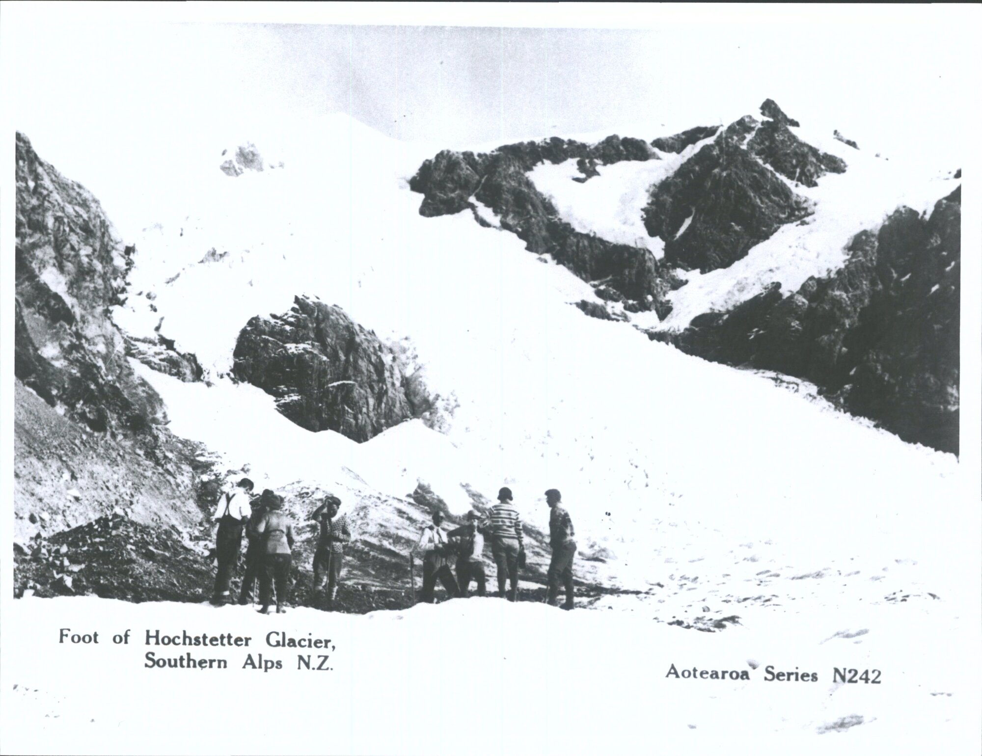 Foot of Hochstetter Glacier, Southern Alps N.Z.