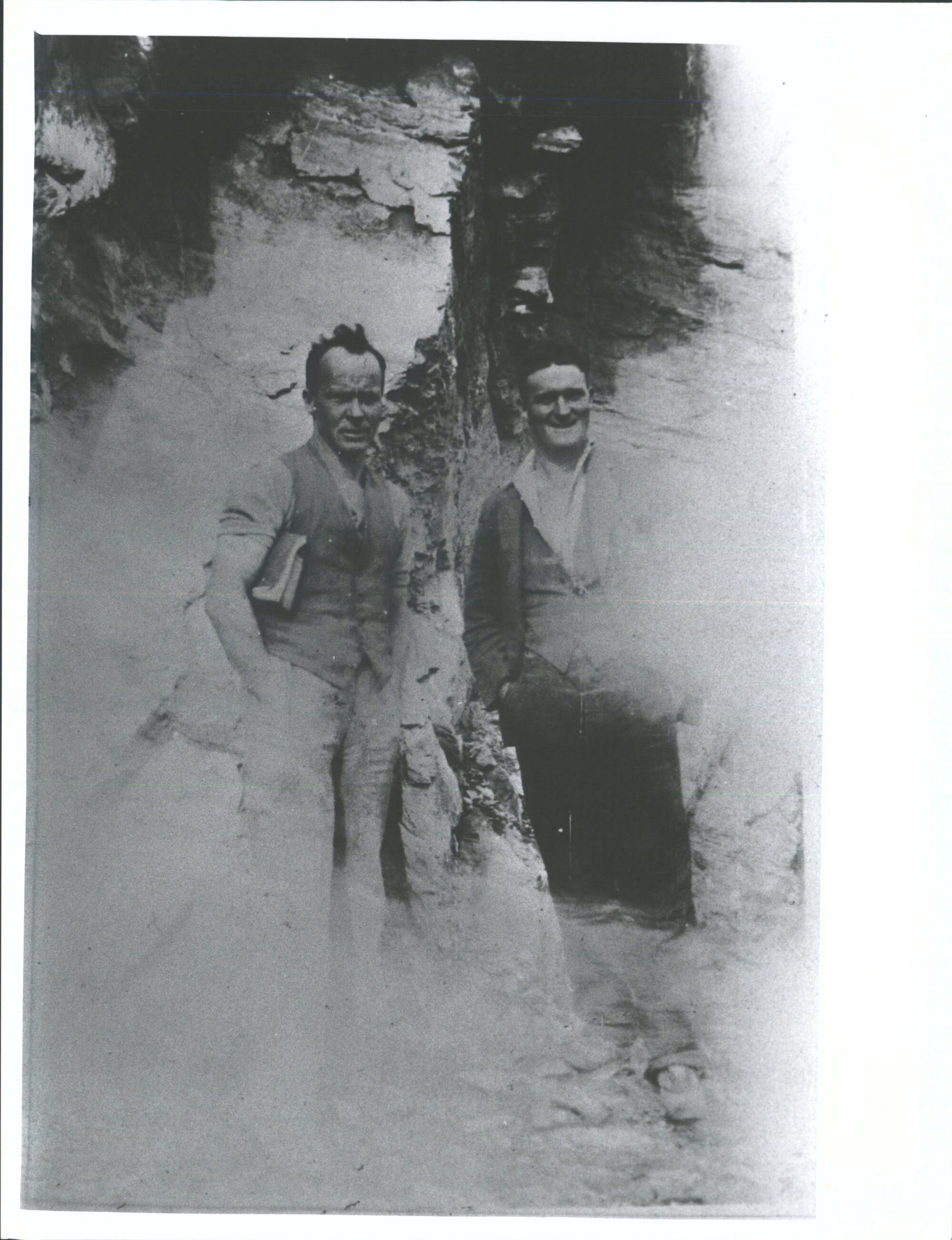 Road Construction   William J Haggerty is the man on the left b.ca 1902-d.1983