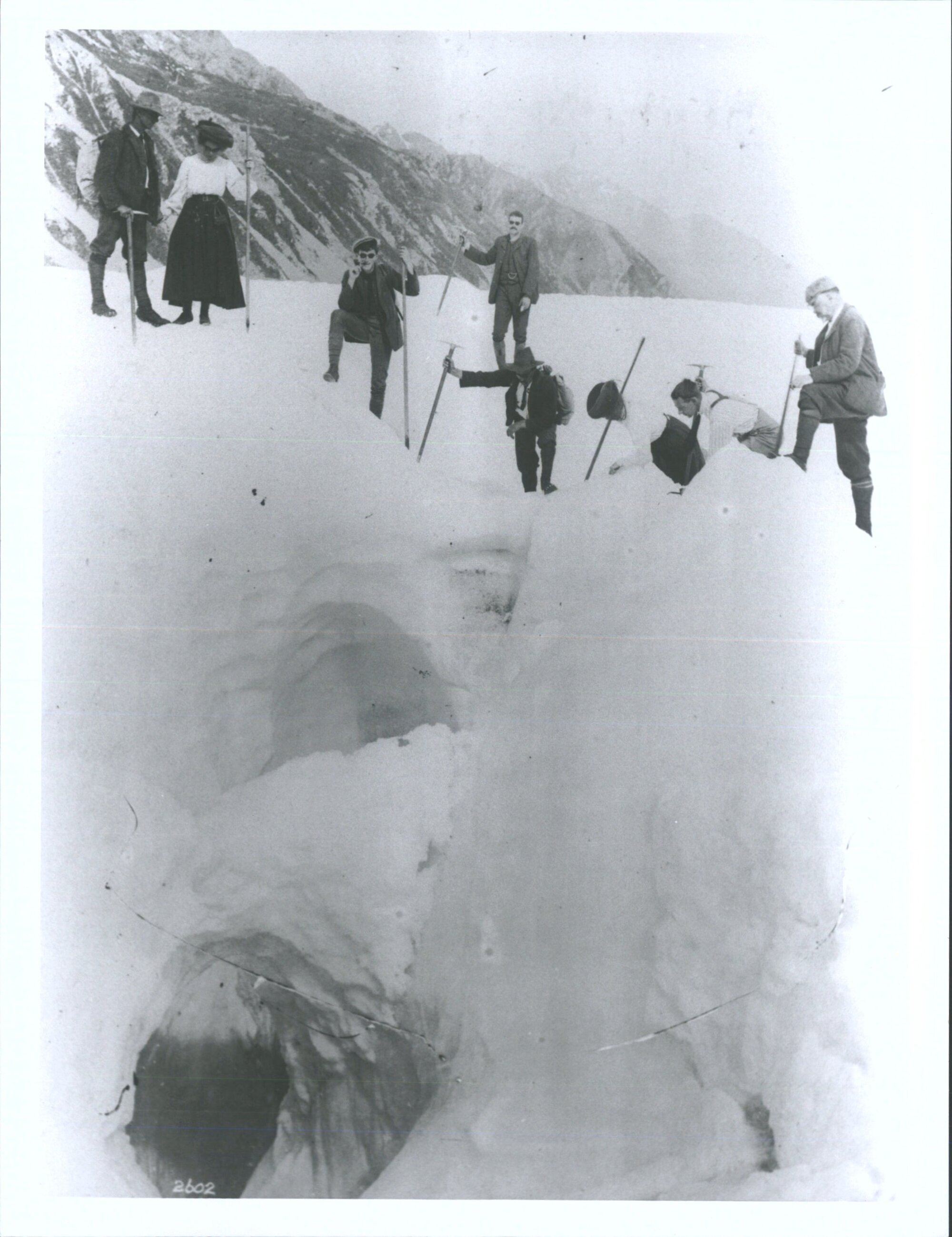 Peter Graham guide on left Sir Thomas Mckenzie on right