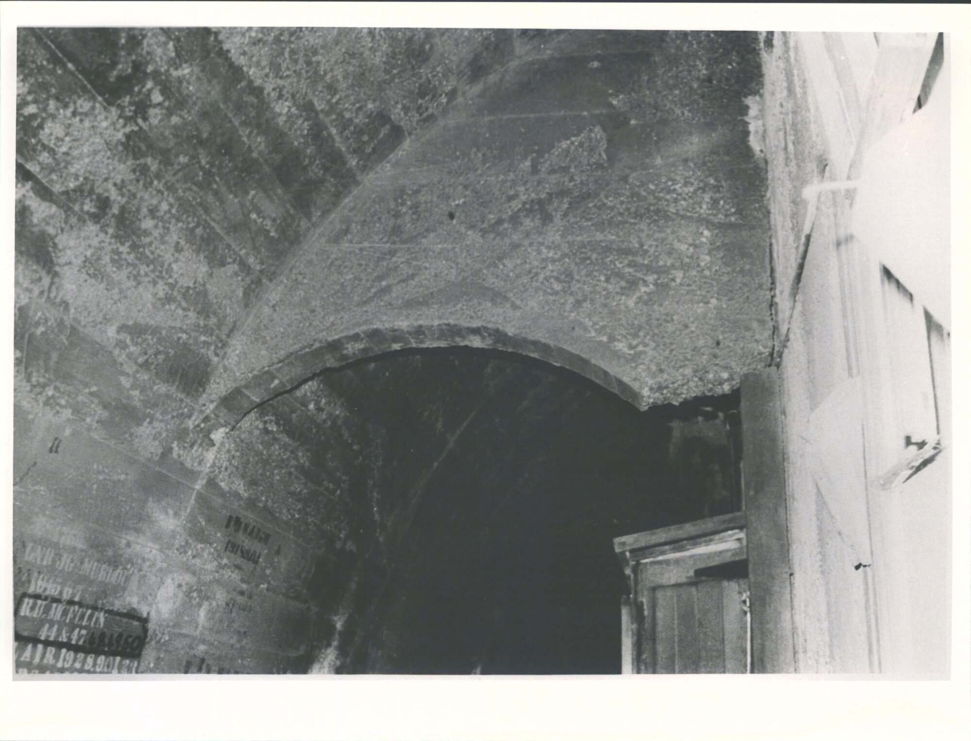 Chicory building 10.7.1974. Photo no. 4 concrete vaulting